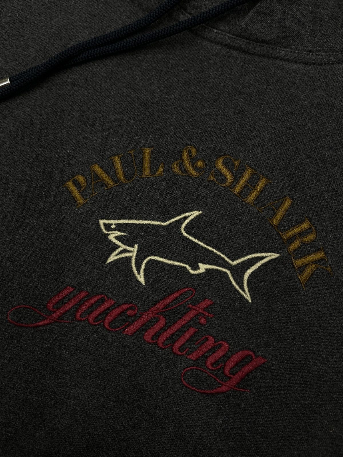 Paul & Shark Mens Paul Shark Yachting Grey Hoodie Center Big Logo Size US L / EU 52-54 / 3 - 5 Thumbnail