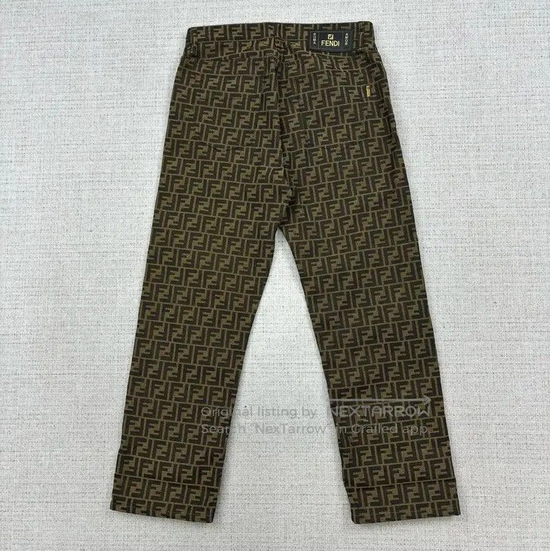 Fendi Fendi Men's Casual Pants in Light Brown . Size US 34 / EU 50 - 2 Thumbnail