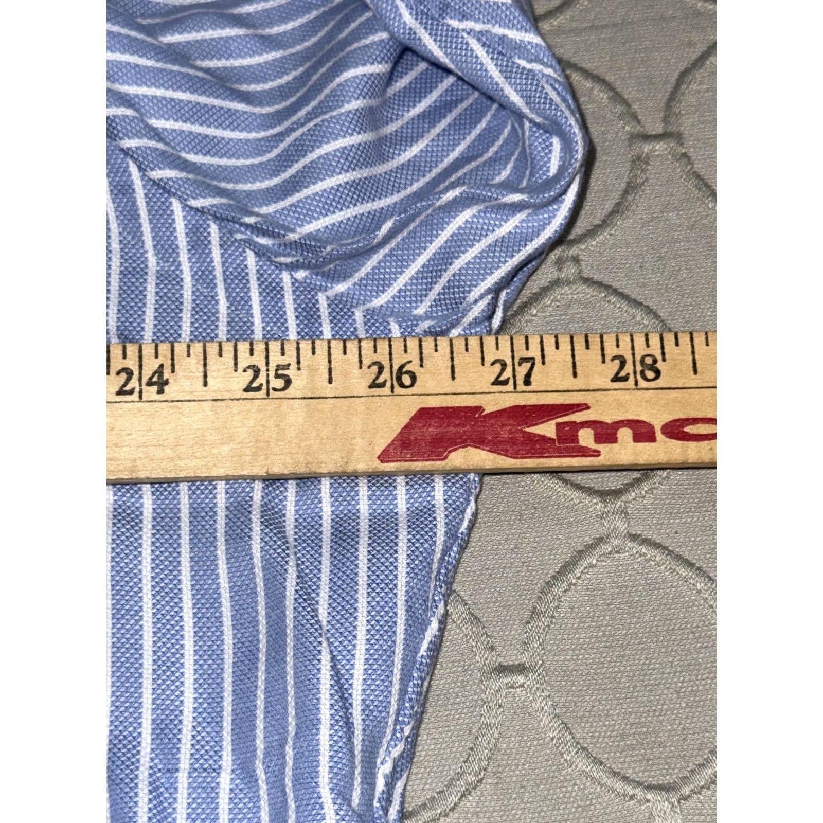 Polo Ralph Lauren Polo Ralph Lauren Shirt Mens XL Blue White Stripe Andrew 100% Cotton Long Sleeve Dress Shirt Size US XL / EU 56 / 4 - 5 Thumbnail