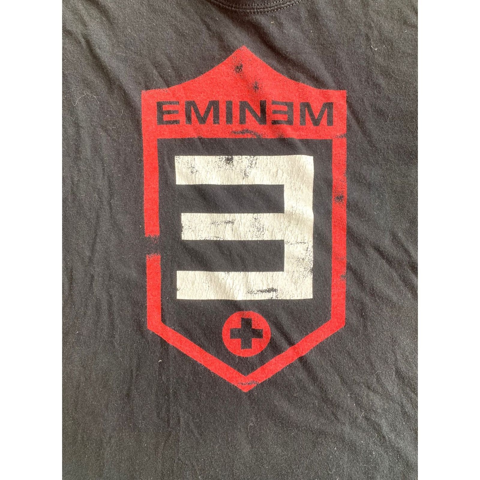 Gildan Eminem Logo Graphic Rap Black T Shirt Medium Mens Gildan Crew Neck Short Sleeve Hip Hop T-Shirt Graphic Print Size US M / EU 48-50 / 2 - 2 Thumbnail