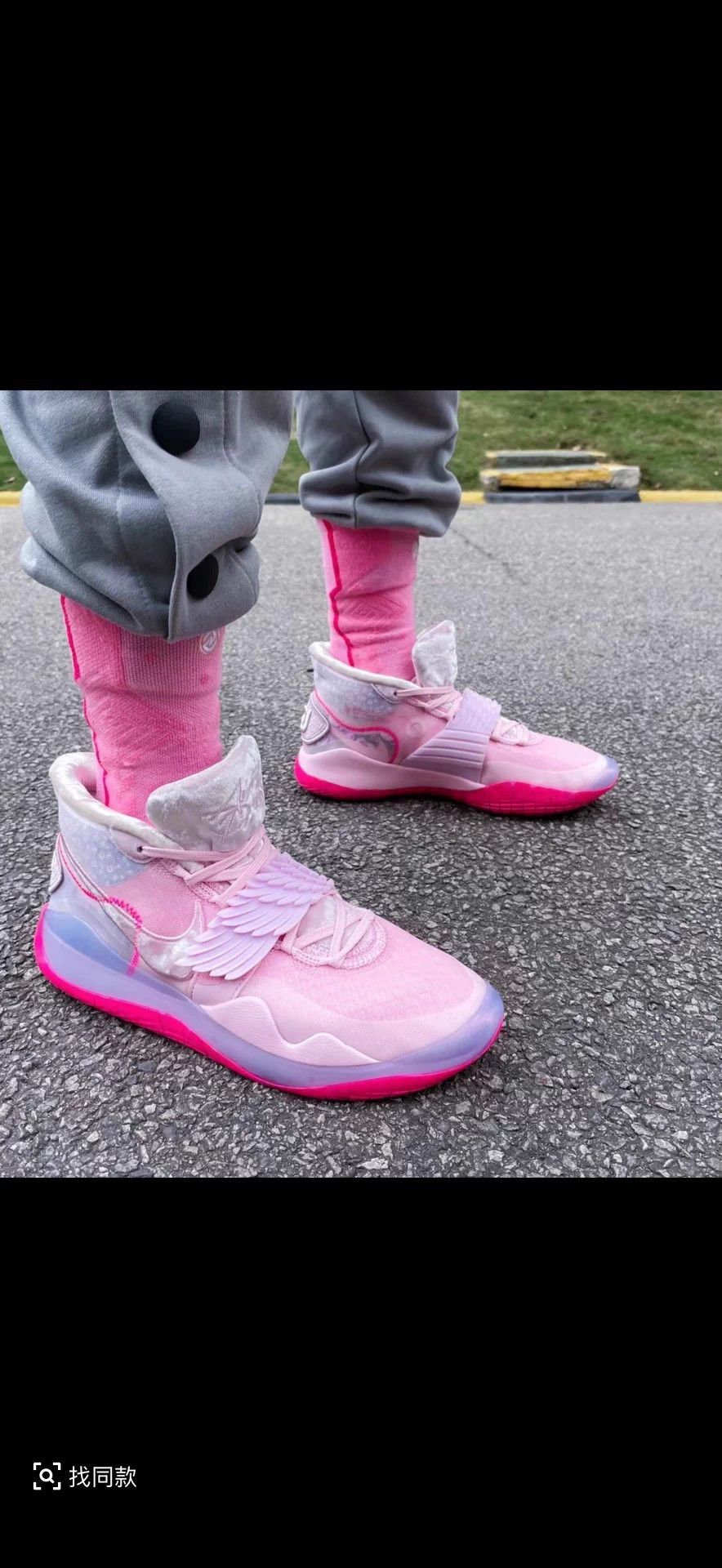 Nike Nike KD 12 What The Aunt Pearl Breast Cancer Candy Pink Size US 9.5 / EU 42-43 - 8 Thumbnail