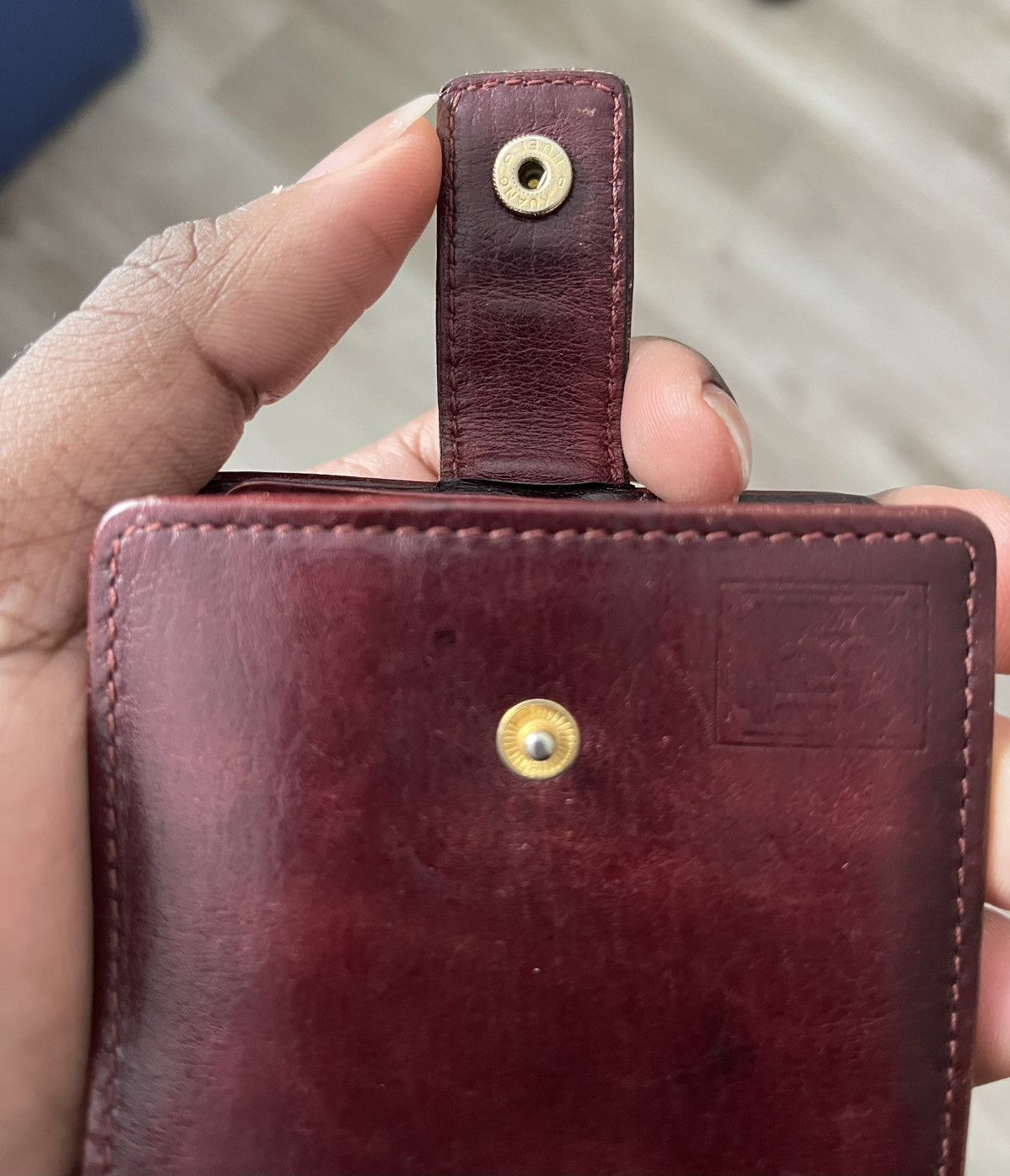 Christian Dior Monsieur Vintage Christian Dior Mini Oxblood Leather Wallet Size ONE SIZE - 10 Thumbnail