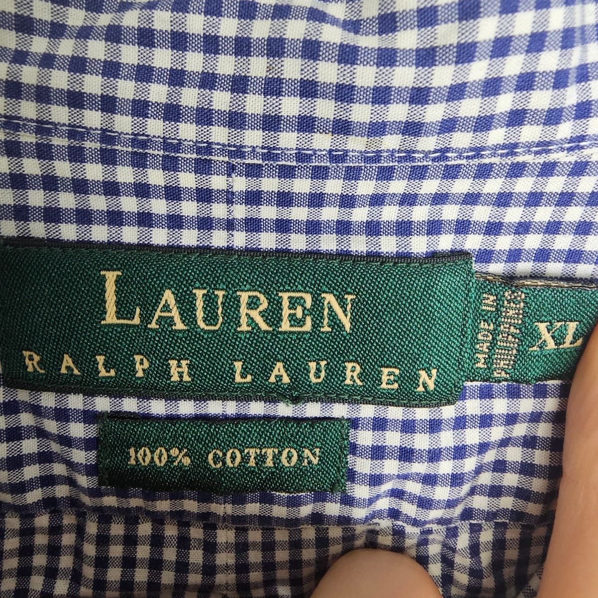 Lauren Ralph Lauren Lauren Ralph Lauren Mens Gingham Shirt XL Embroidered Crest Size US XL / EU 56 / 4 - 7 Thumbnail