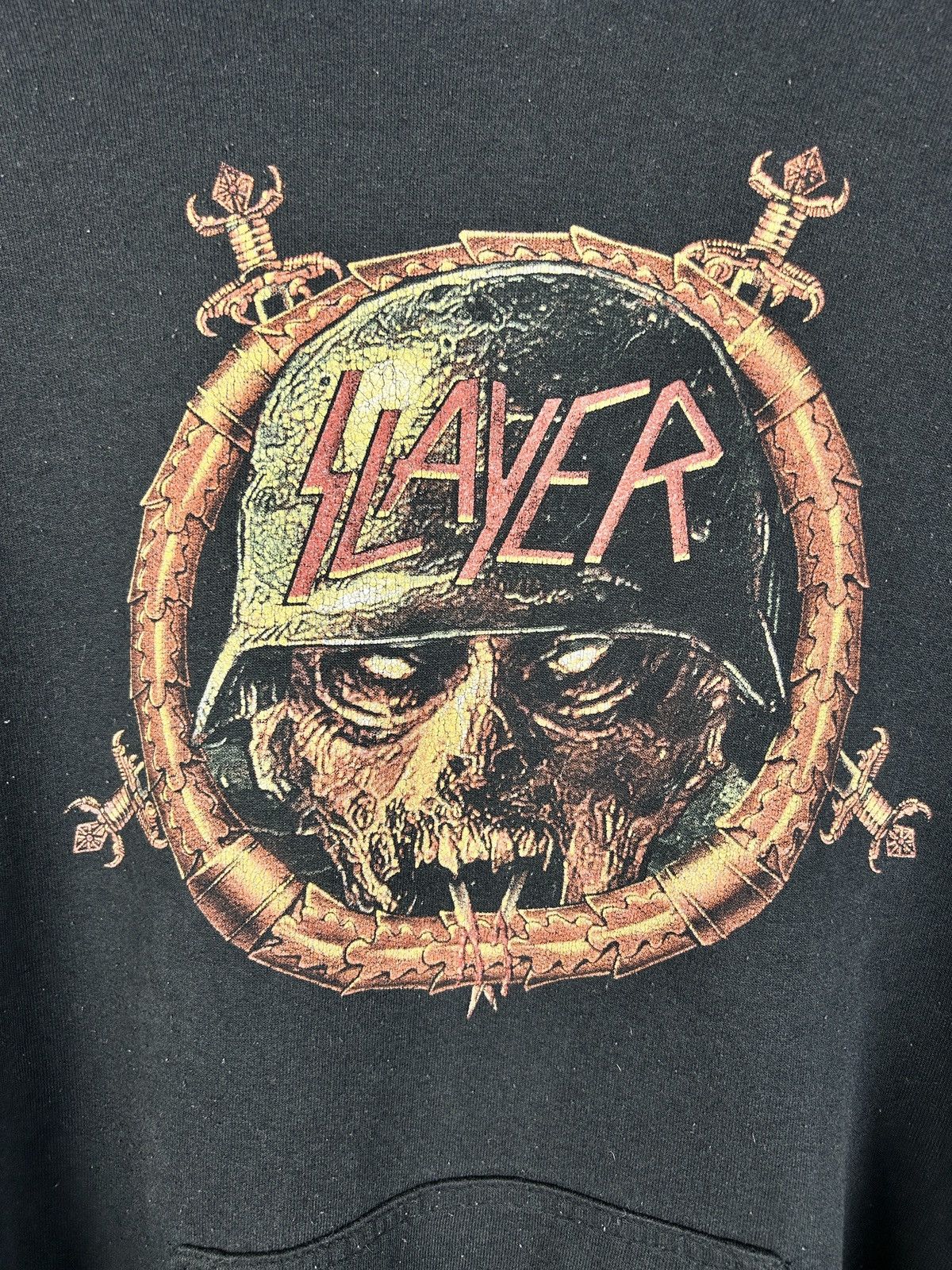 Band Tees Vintage Slayer Dead Soldier Thrash Metal Band Hoodie Size L Size US M / EU 48-50 / 2 - 2 Thumbnail
