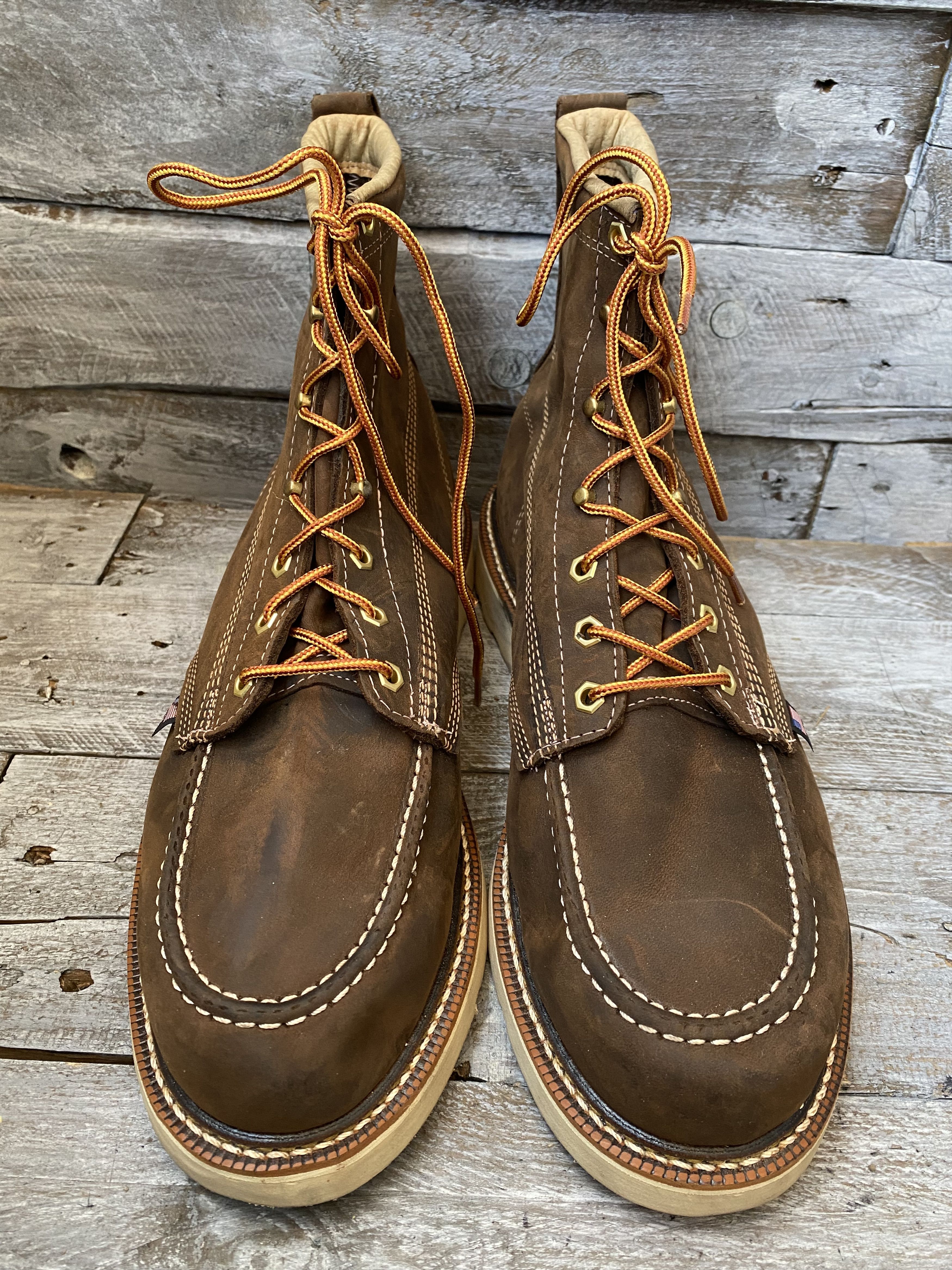 Thorogood Thorogood dark brown work boots soft toe Size US 14 / EU 47 - 4 Thumbnail