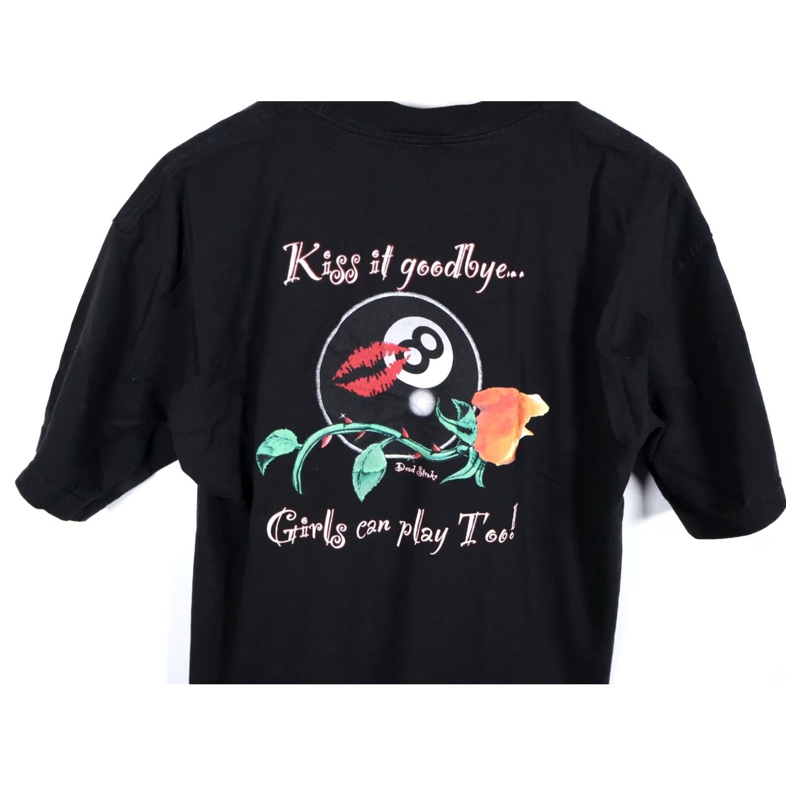 Doublet VINTAGE Bayside Dead Stroke T-Shirt Black XL Men Double-Sided Graphic Print 90s Skull Girls Can Play Too Size US XL / EU 56 / 4 - 4 Thumbnail