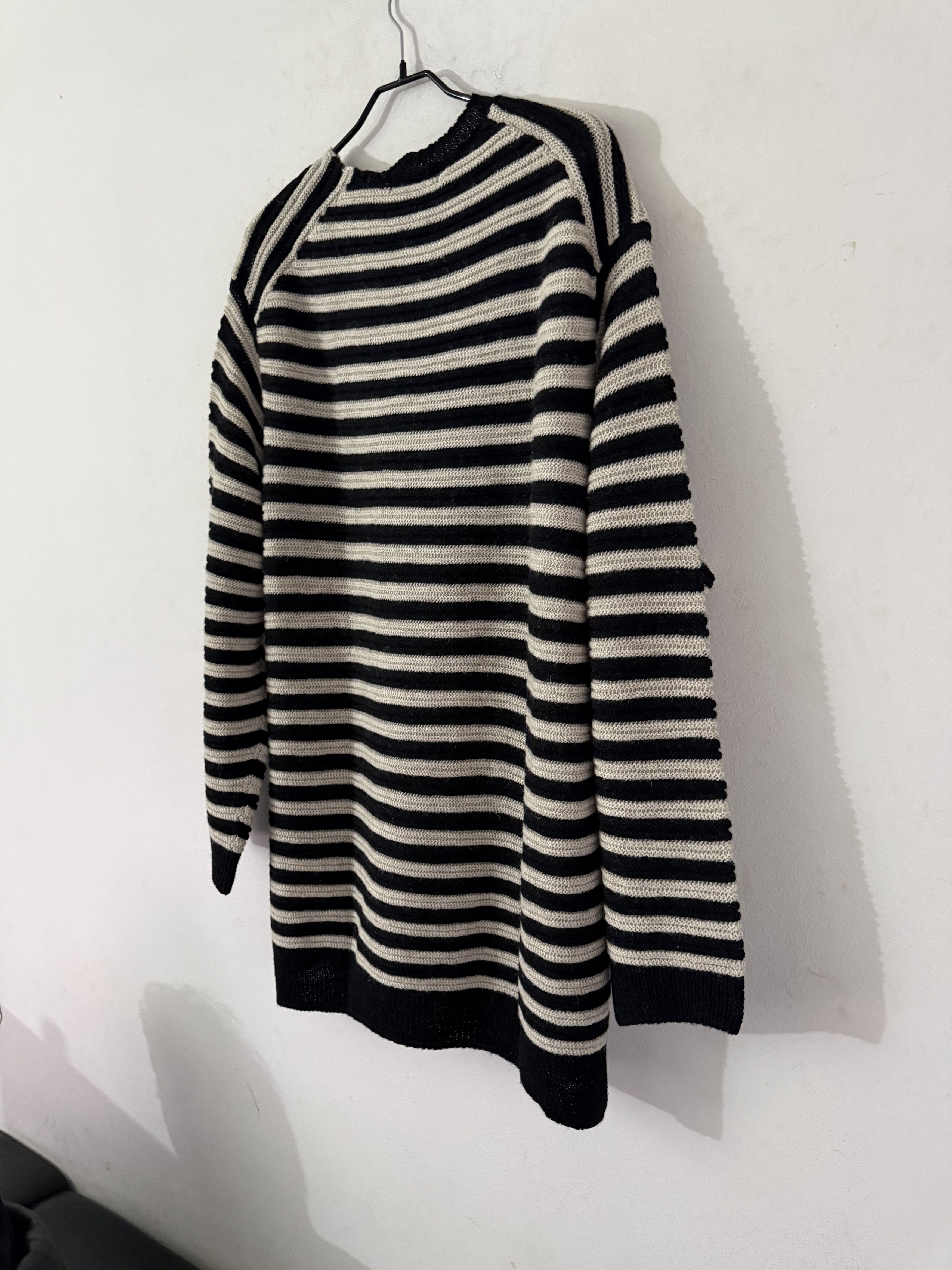 Yohji Yamamoto Asymmetric Striped Knit Size US L / EU 52-54 / 3 - 8 Thumbnail