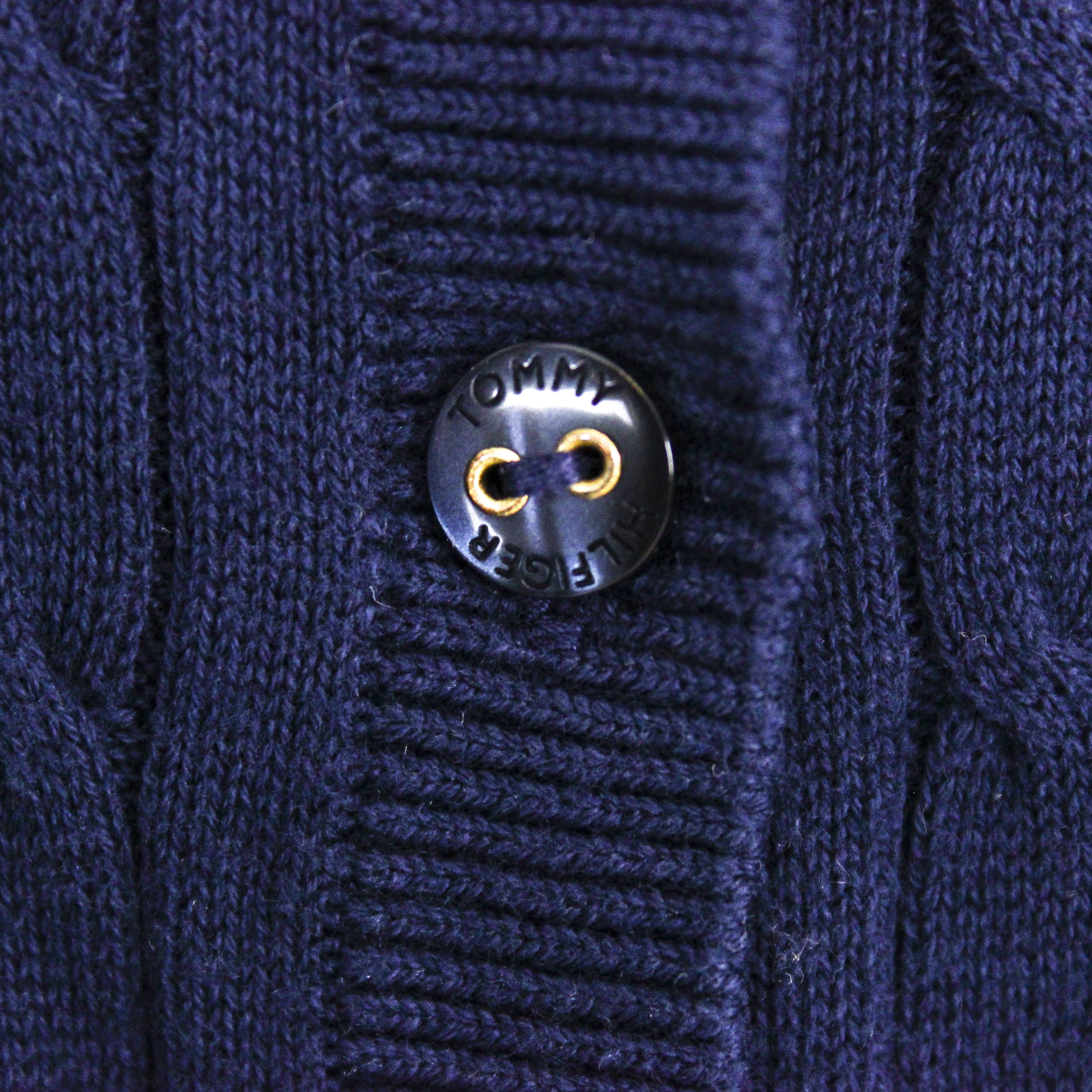 Tommy Hilfiger Womens M Cardigan Sweater Jumper Cable Knit Button Up Jacket Size M / US 6-8 / IT 42-44 - 3 Thumbnail