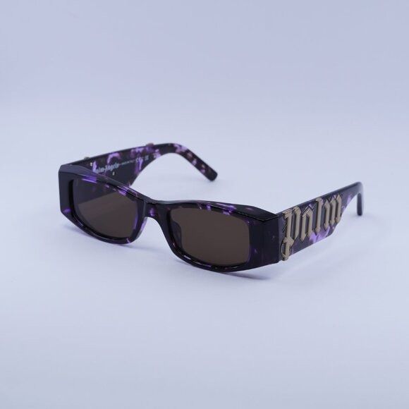 Palm Angels Palm Angels PERI007 ANGEL 3464 Sunglasses Havana Rectangle Size ONE SIZE - 5 Thumbnail