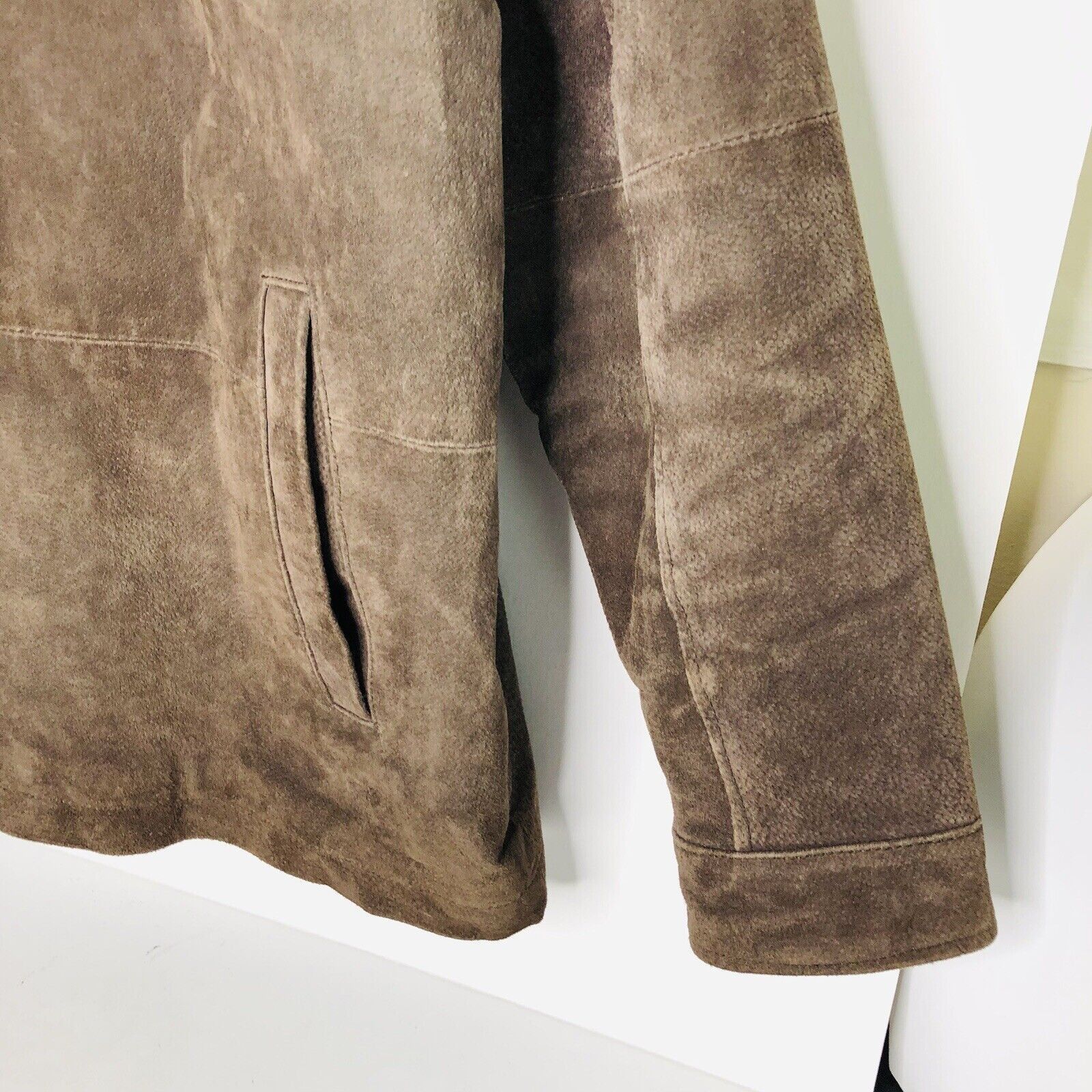 Other Boston Harbour Outdoor Suede Leather Jacket Sz L Brown Coat Size US L / EU 52-54 / 3 - 5 Thumbnail