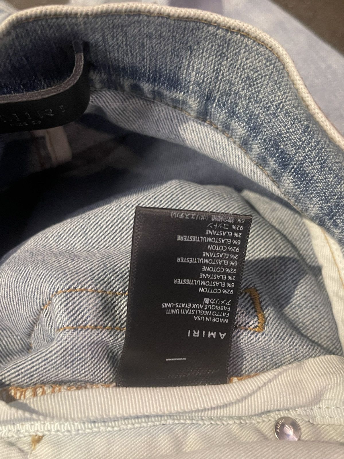 Amiri Amiri MX1 blue painter jeans Size US 29 - 6 Thumbnail