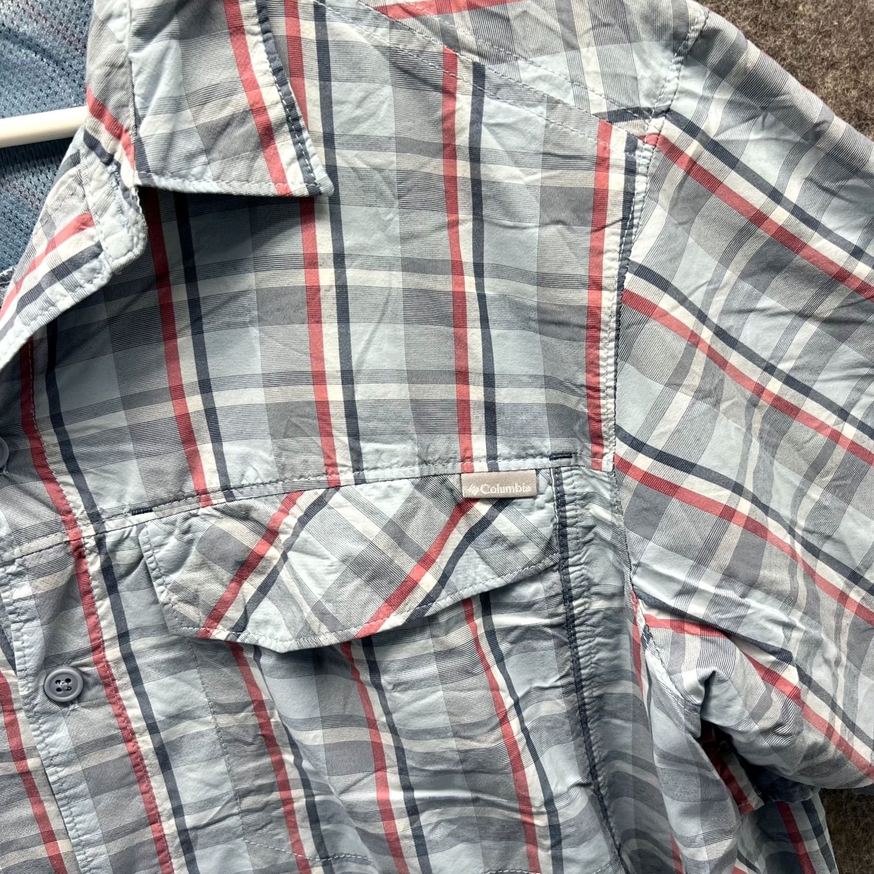 Vintage VINTAGE Columbia Shirt Mens Large Blue Button-Down Hike Omni Shield Vented Plaid Fishing Size US L / EU 52-54 / 3 - 7 Thumbnail