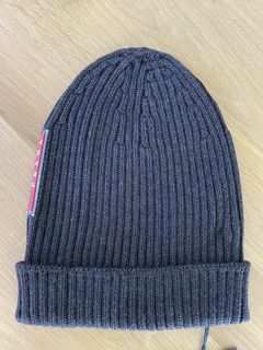 Prada Linea Rossa Beanie Grailed