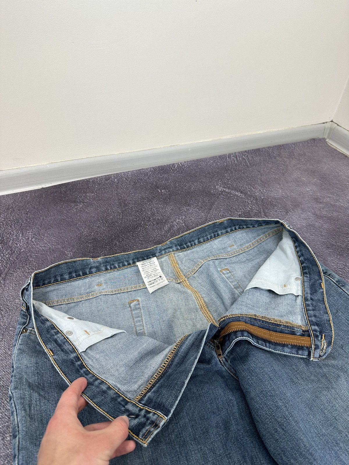 Carhartt Vintage Carhartt Faded American Opium Baggy USA Work Jeans Size US 42 / EU 58 - 14 Thumbnail