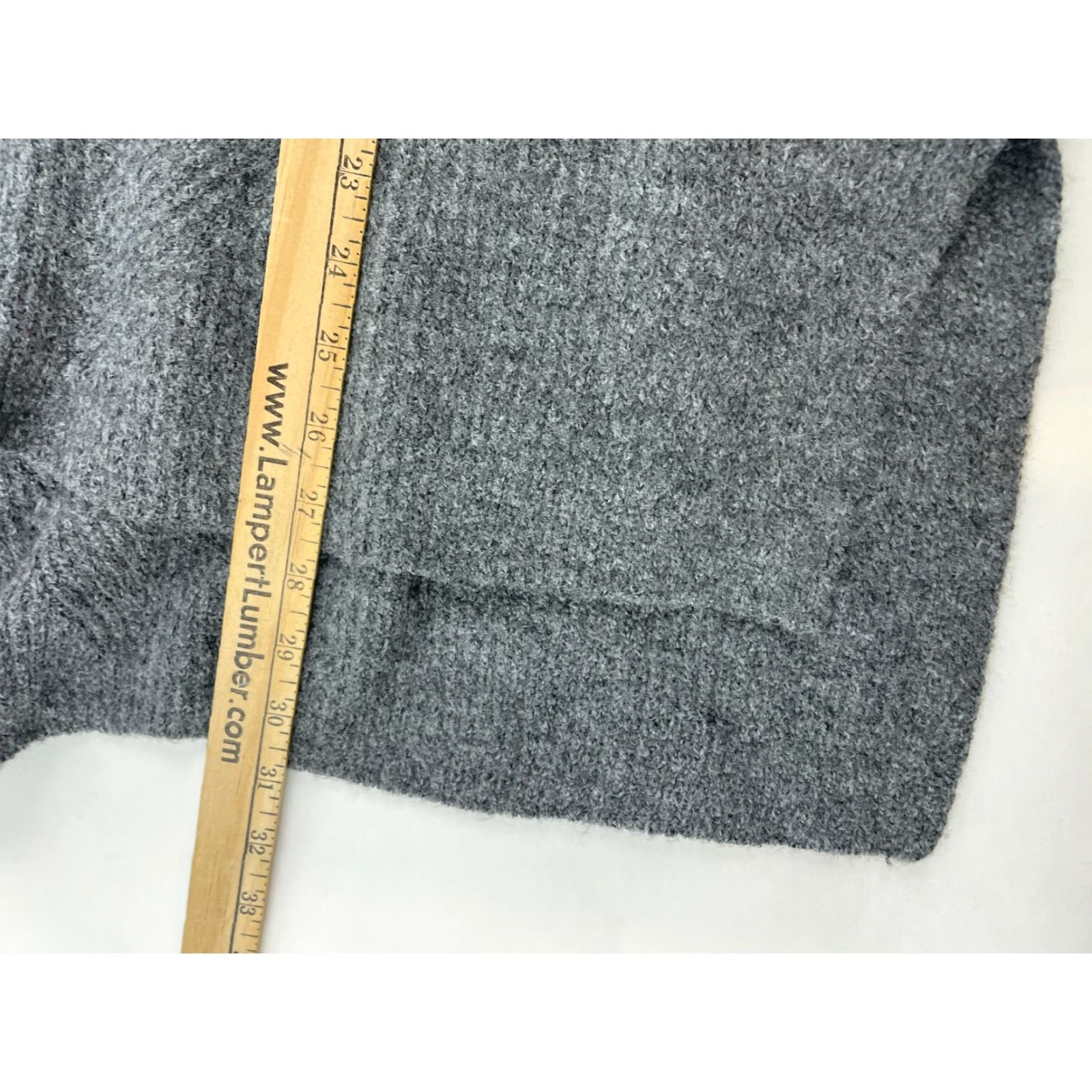 Vintage **Sweet Romeo Women's Large Gray Ribbed Cowl Neck Sweater** User: Sweet Romeo Women's Large Gray Ribbed Cowl Neck Sweater Size L / US 10 / IT 46 - 6 Thumbnail