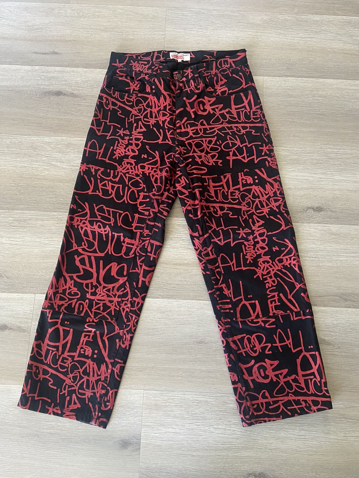 Supreme Supreme x CDG Canvas Painter Pants FW18 Work Graffiti Size US 30 / EU 46 - 2 Thumbnail