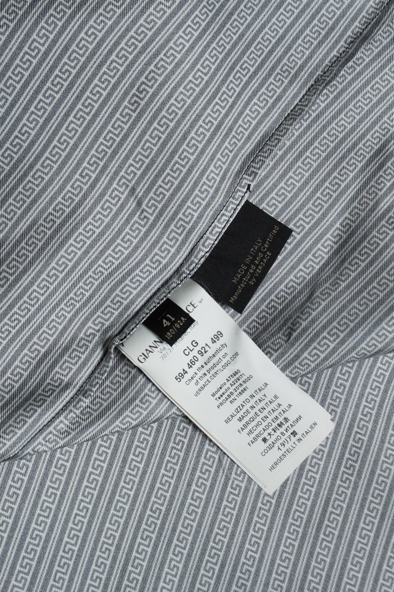 Versace Versace, Black and white greca print shirt Size US M / EU 48-50 / 2 - 7 Thumbnail