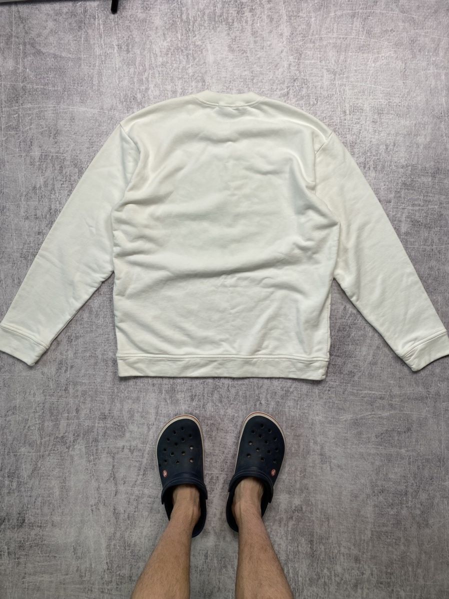 Stone Island Stone Island white sweatshirt with big logo embroidery Size US L / EU 52-54 / 3 - 7 Thumbnail