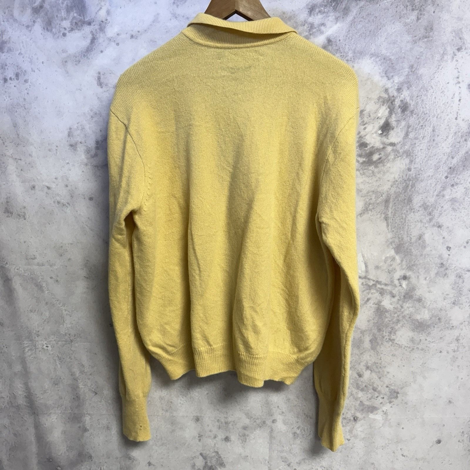 Polo Ralph Lauren Polo Ralph Lauren Lambs Wool Long Sleeve Collared Knit Shirt Size US XL / EU 56 / 4 - 2 Thumbnail