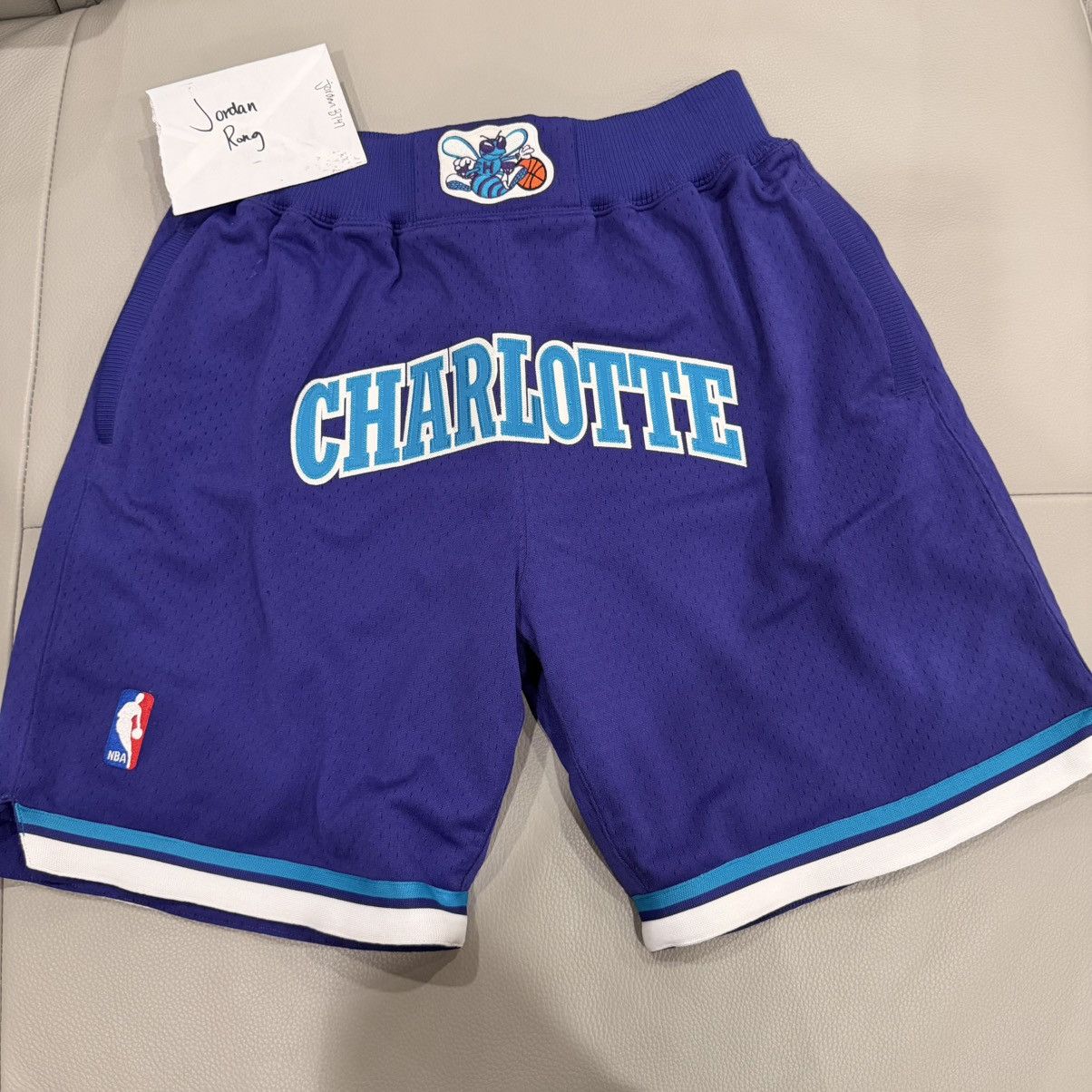 Just Don × Mitchell & Ness Just Don Mitchell and Ness Charlotte Hornets shorts Medium Size US 32 / EU 48 - 1 Thumbnail