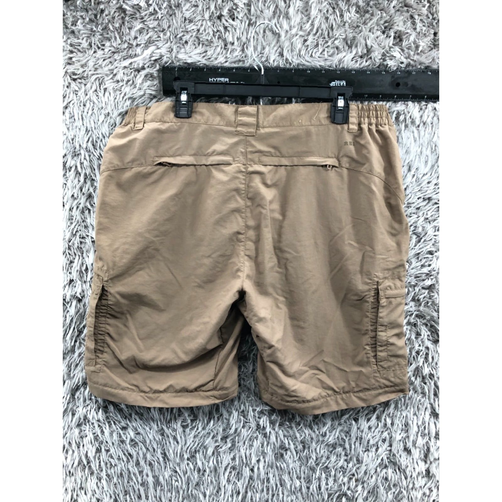 Vintage REI Womens Cargo Shorts Beige 16 UPF 50+ Denim Cotton Mid Rise 5-Pocket Hiking Outdoor Casual Size 38" / US 16 / IT 52 - 5 Thumbnail