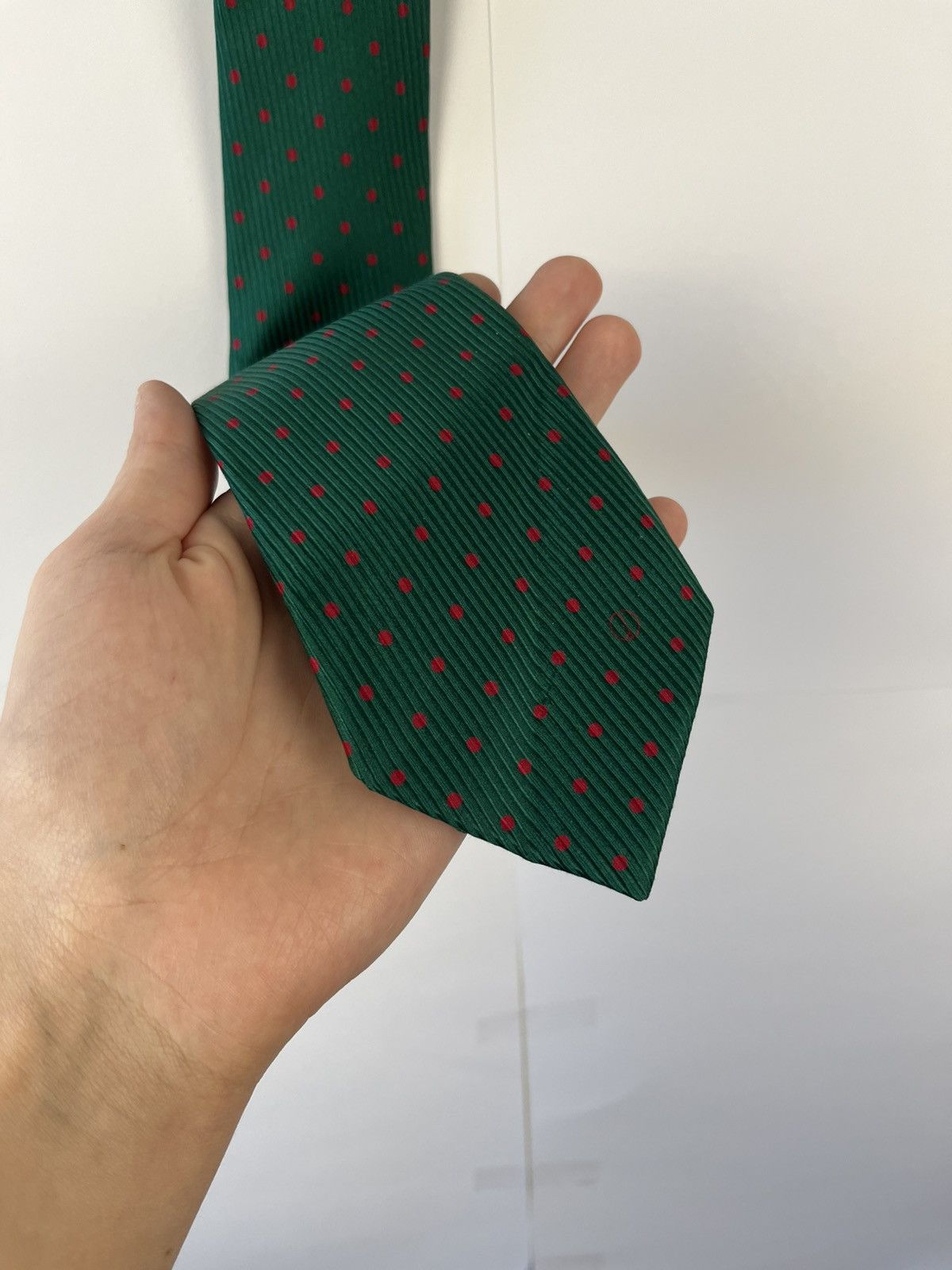Alfred Dunhill Dunhill Luxury Polka Dot Silk Tie Made in Italy Size ONE SIZE - 1 Thumbnail