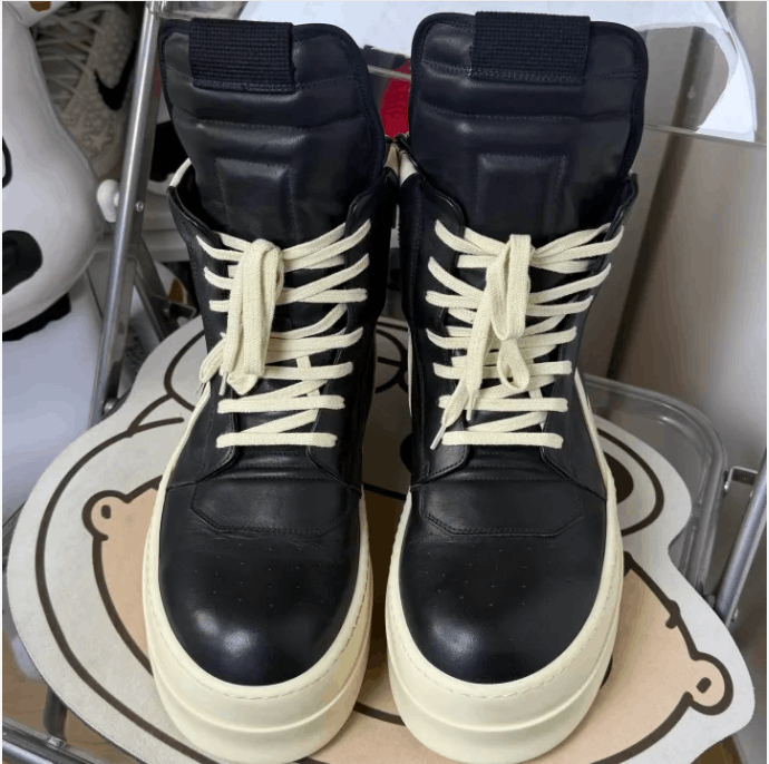 Rick Owens Rick Owens Hi-Top Sneakers Size US 12 / EU 45 - 2 Thumbnail