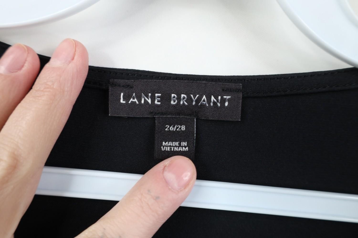 Vintage New Lane Bryant Bella Fairy Knit Stretch Shirt Top Black Size 4XL / US 24-26 - 7 Thumbnail