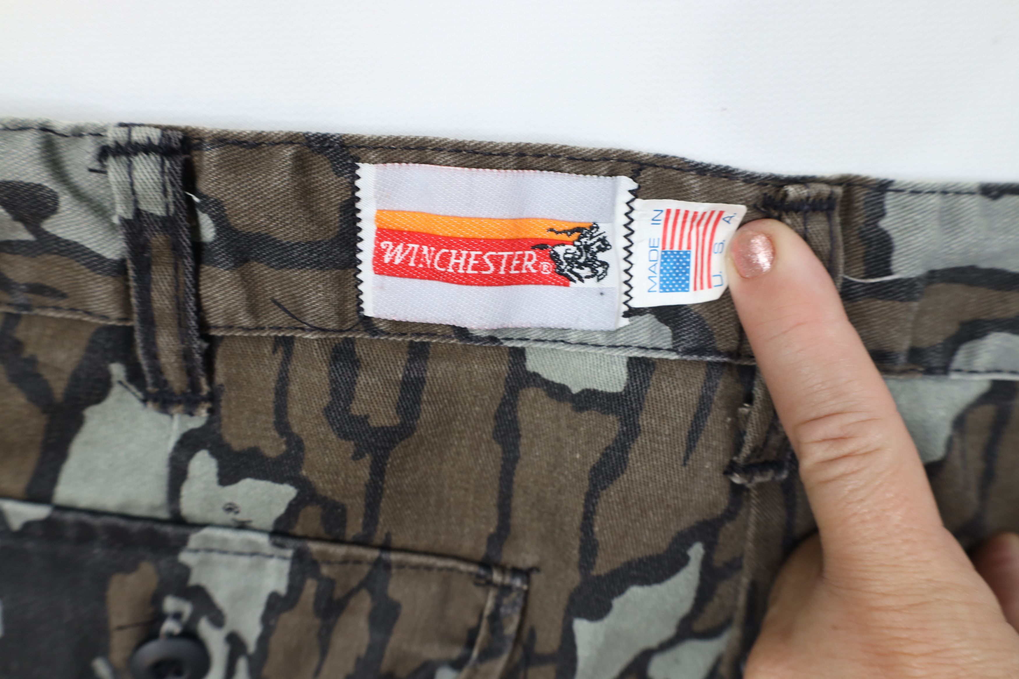 Winchester Vintage 90s Winchester Camouflage Wide Leg Cargo Pants USA Size US 38 / EU 54 - 8 Thumbnail
