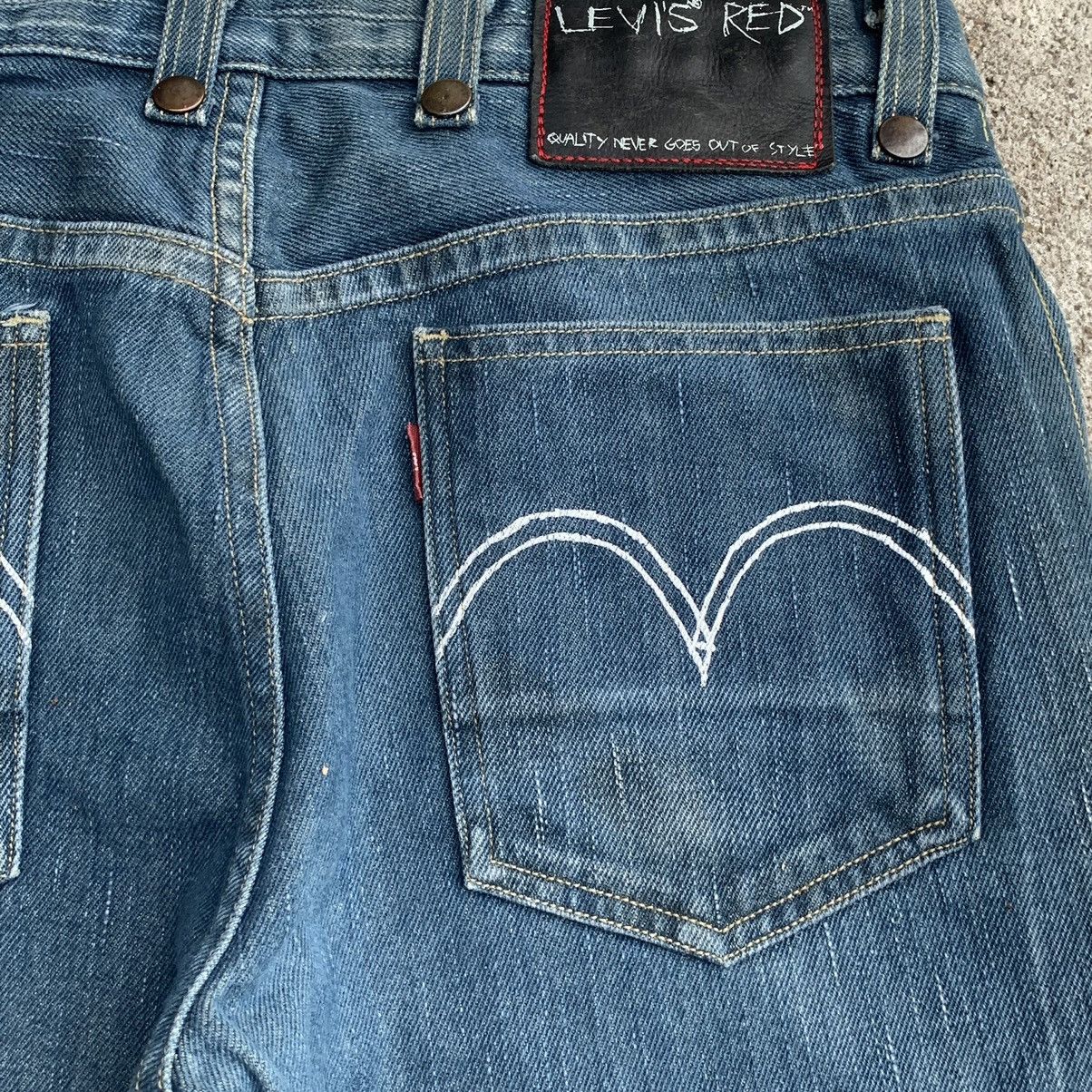Levi's Vintage Y2K Levis Red CDG Style Thick Denim Jeans W30 Size US 30 / EU 46 - 15 Thumbnail