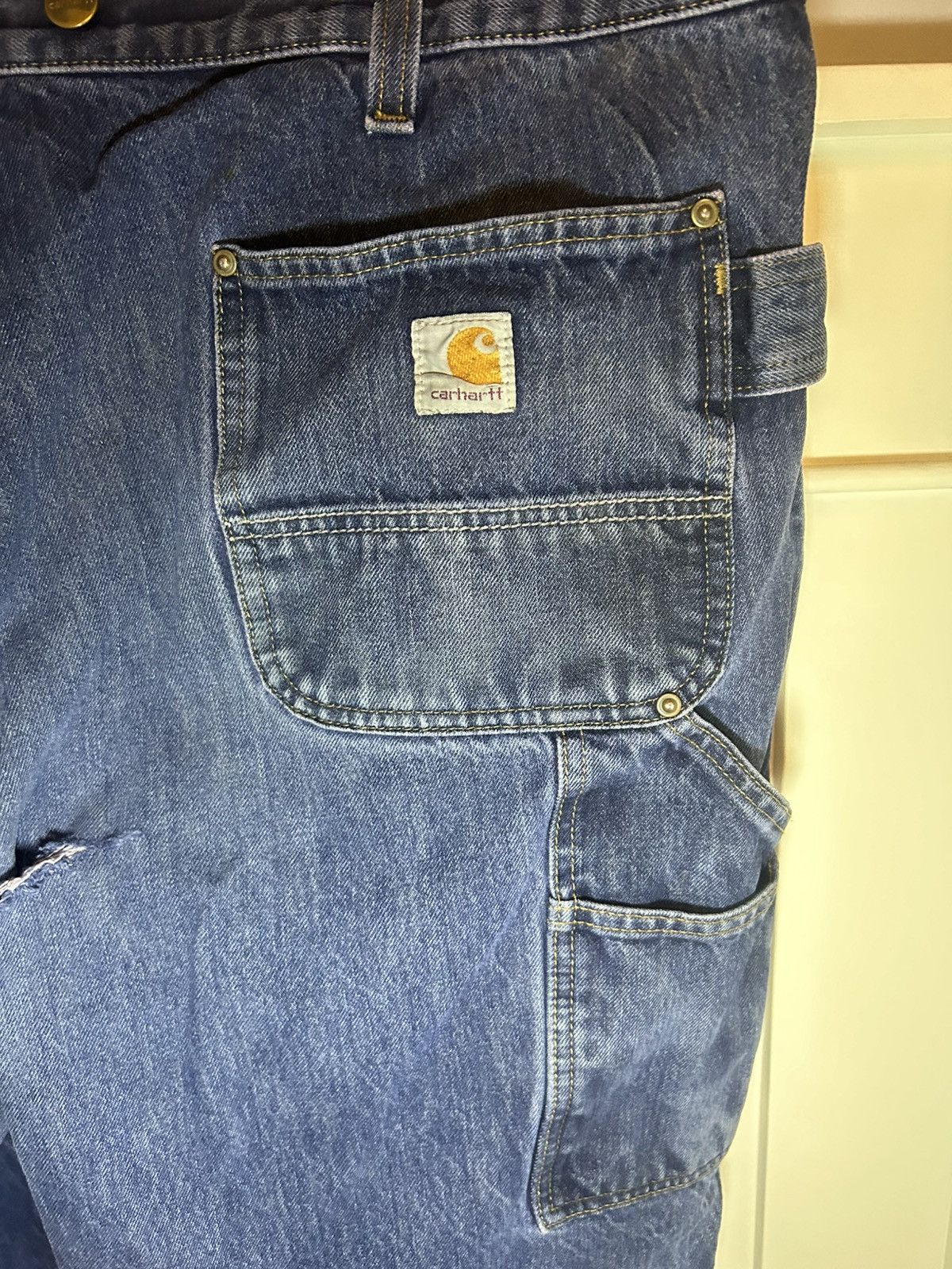 Carhartt × Vintage Carhartt Double Knee relaxed fit carpenter jeans Size US 42 / EU 58 - 4 Thumbnail