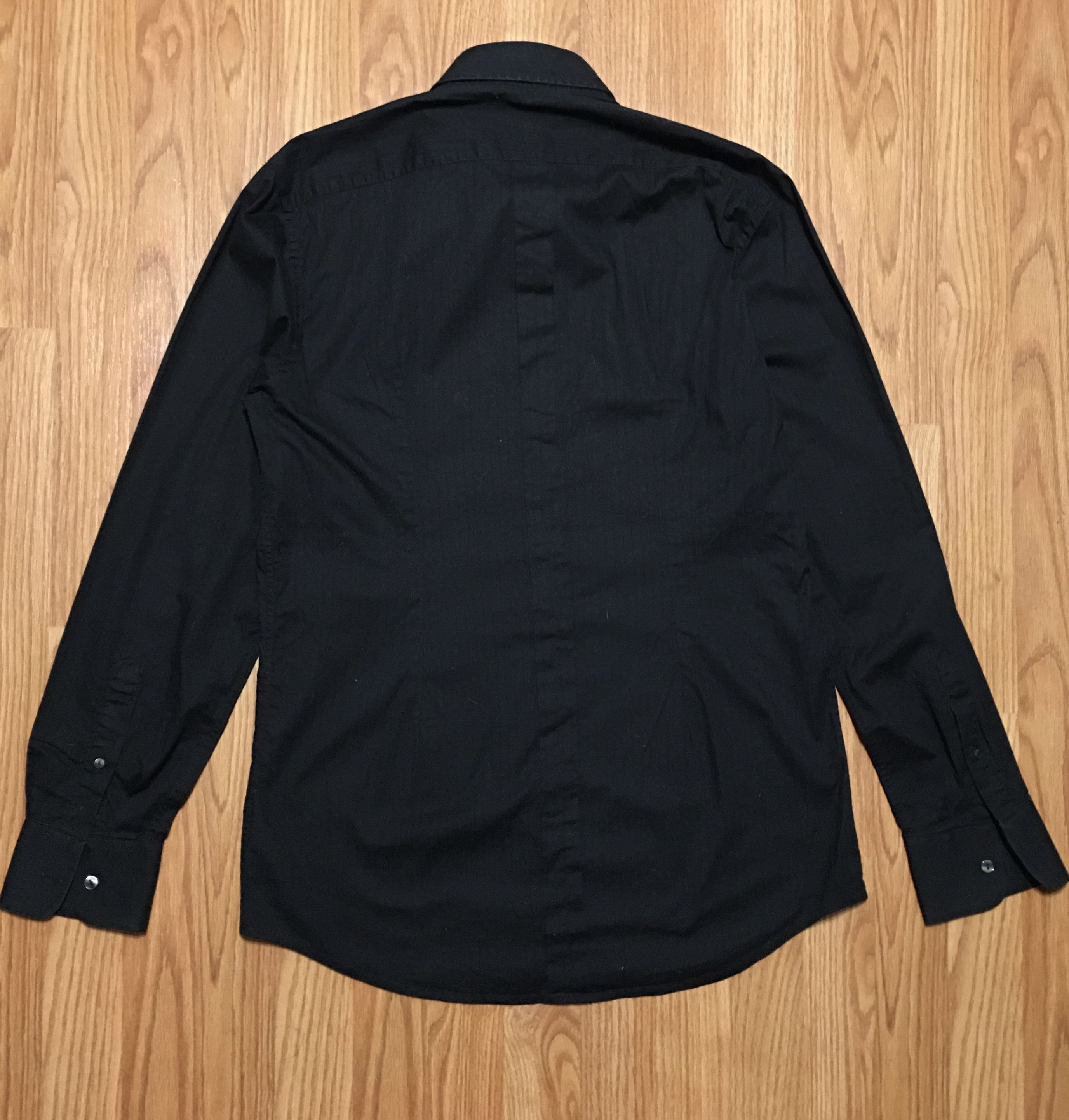 Dolce & Gabbana Dolce & Gabbana Gold Shirt Mens Black Stripe Size 16/41 Size US M / EU 48-50 / 2 - 2 Thumbnail