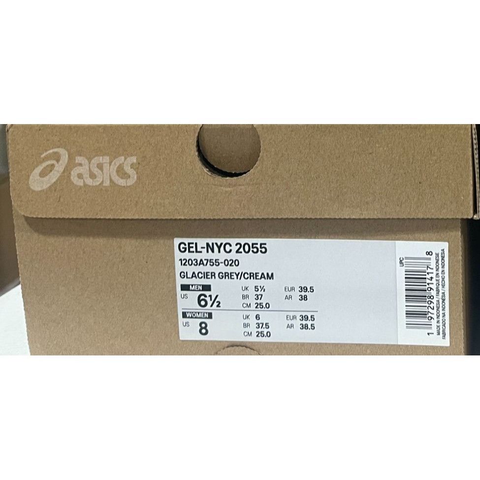 Asics Asics Gel NYC 2055 Glacier Grey Cream Mens size 6.5us Size US 6.5 / EU 39-40 - 6 Thumbnail