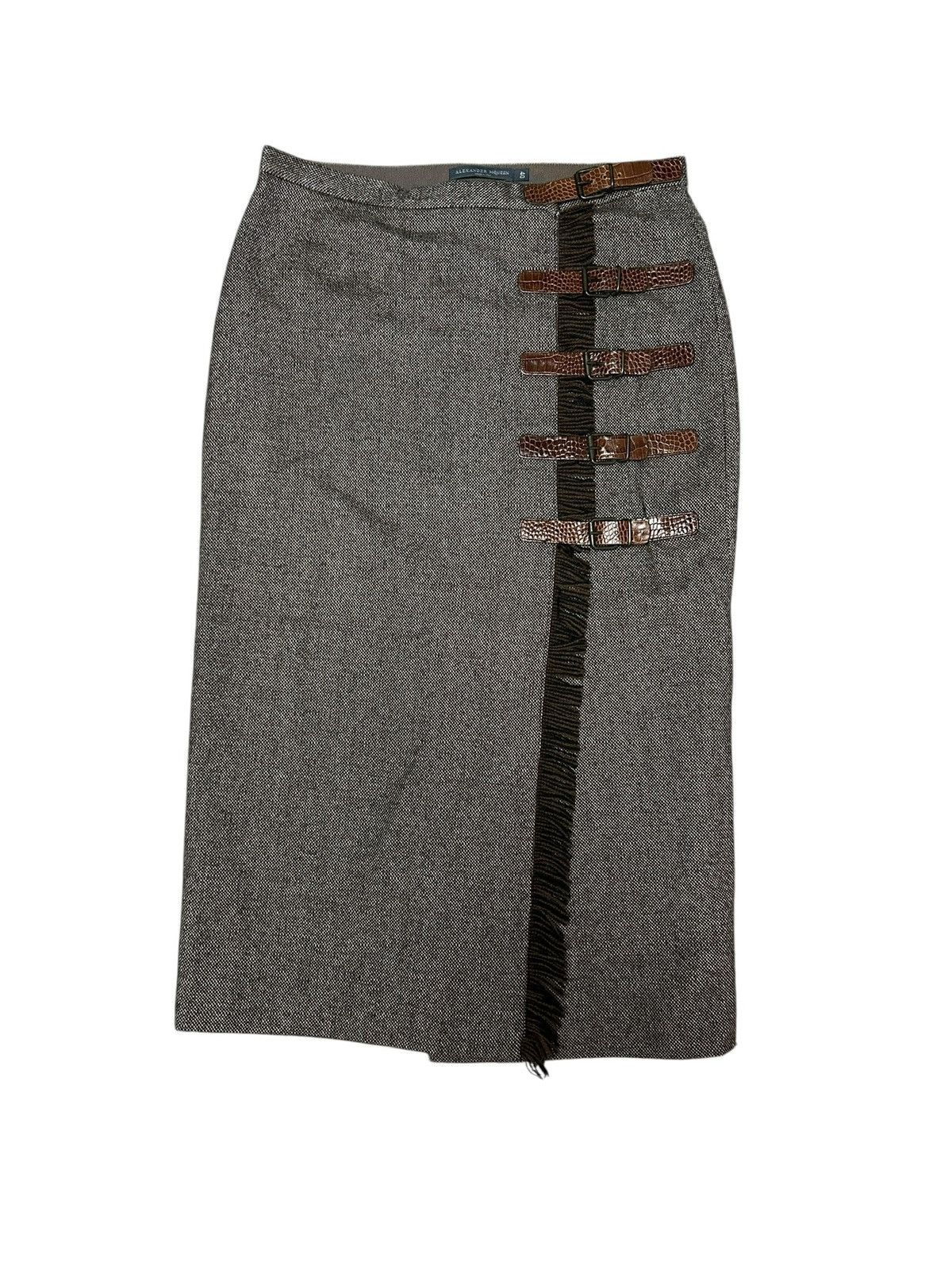 Alexander McQueen F/W 05 Belted Skirt Size 27" / US 4 / IT 40 - 1 Thumbnail