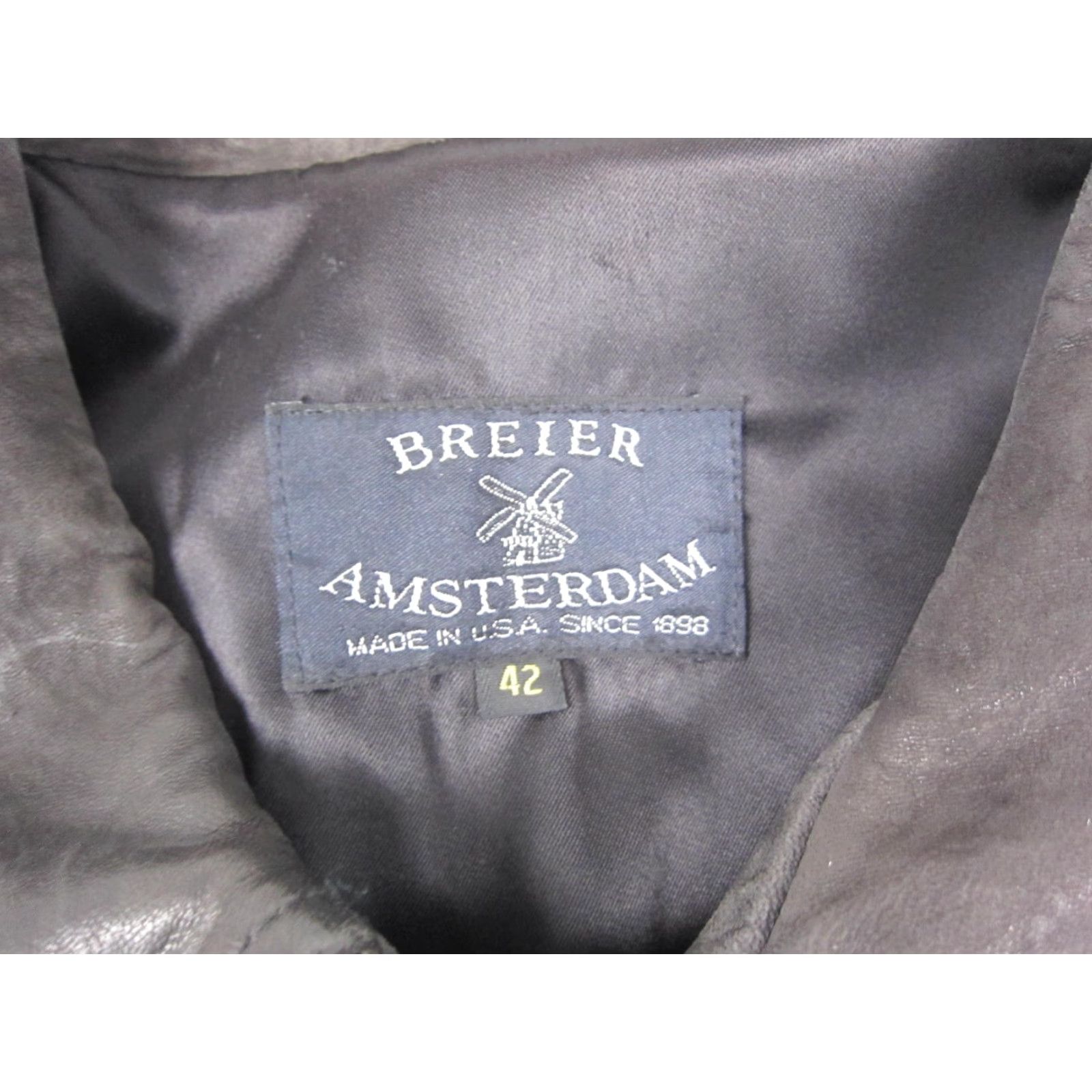 Vintage VINTAGE Breier Amsterdam Leather Jacket Mens 42 Black Suede USA Made Overcoat Louis Fashion? Size US XS / EU 42 / 0 - 3 Thumbnail