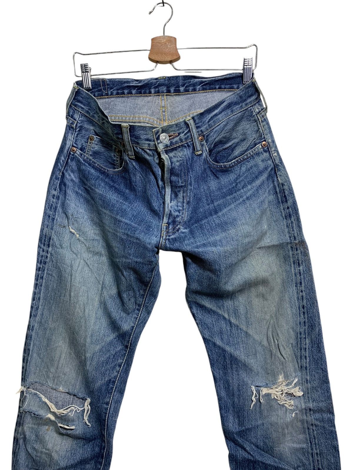 Denime 🔥DENIME JAPAN DISTRESSED JEANS W32 Size US 32 / EU 48 - 3 Thumbnail