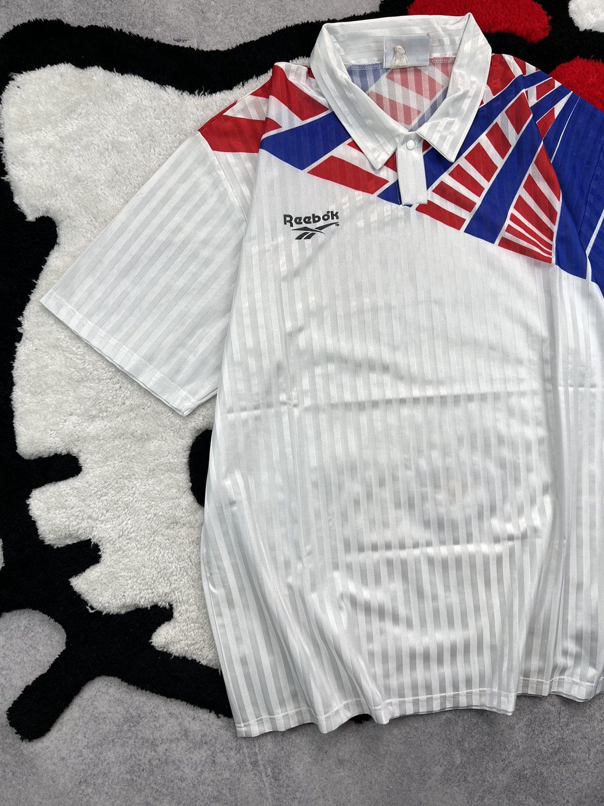 Reebok Retro Reebok 90s Football Soccer Blockcore Style Y2K Jersey Size US L / EU 52-54 / 3 - 2 Thumbnail