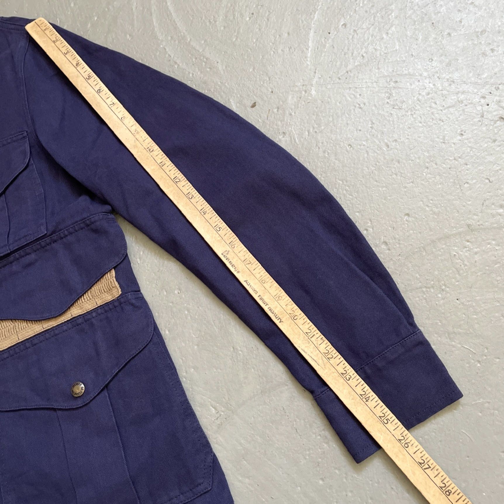 Filson VINTAGE Filson Jacket Hunter 1961 Canvas Hunting Field Jacket 38 Blue Men Size US XXS / EU 40 - 7 Thumbnail