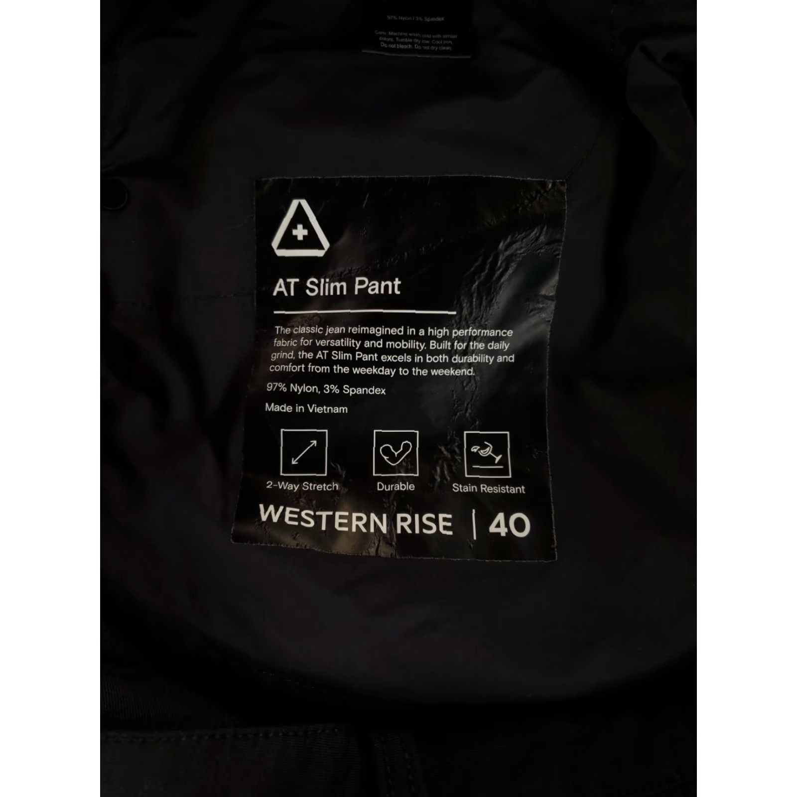 Vintage Western Rise Pants AT Slim Black Mens 41x31 Regular Chino Pants Black Mens 41x31 Size US 41 - 5 Thumbnail
