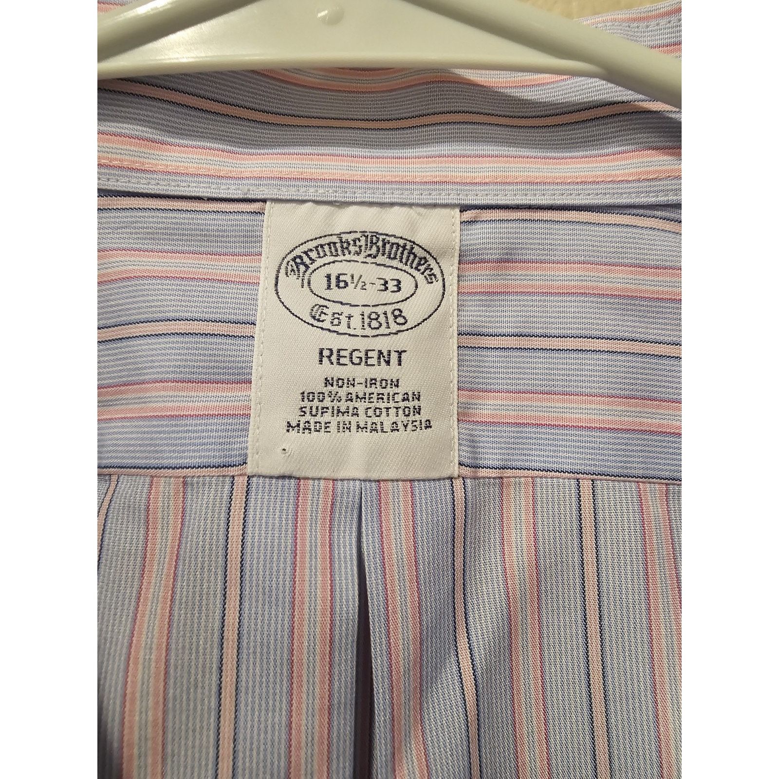 Brooks Brothers Brooks Brothers Shirt 16.5 33 Regent Non Iron Size US XL / EU 56 / 4 - 3 Thumbnail