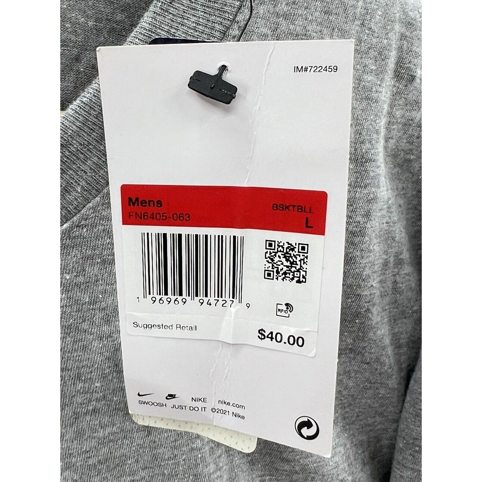 Nike Nike Oregon Fast Break College Gray T-Shirt Large FN6405-063 Size US L / EU 52-54 / 3 - 4 Thumbnail