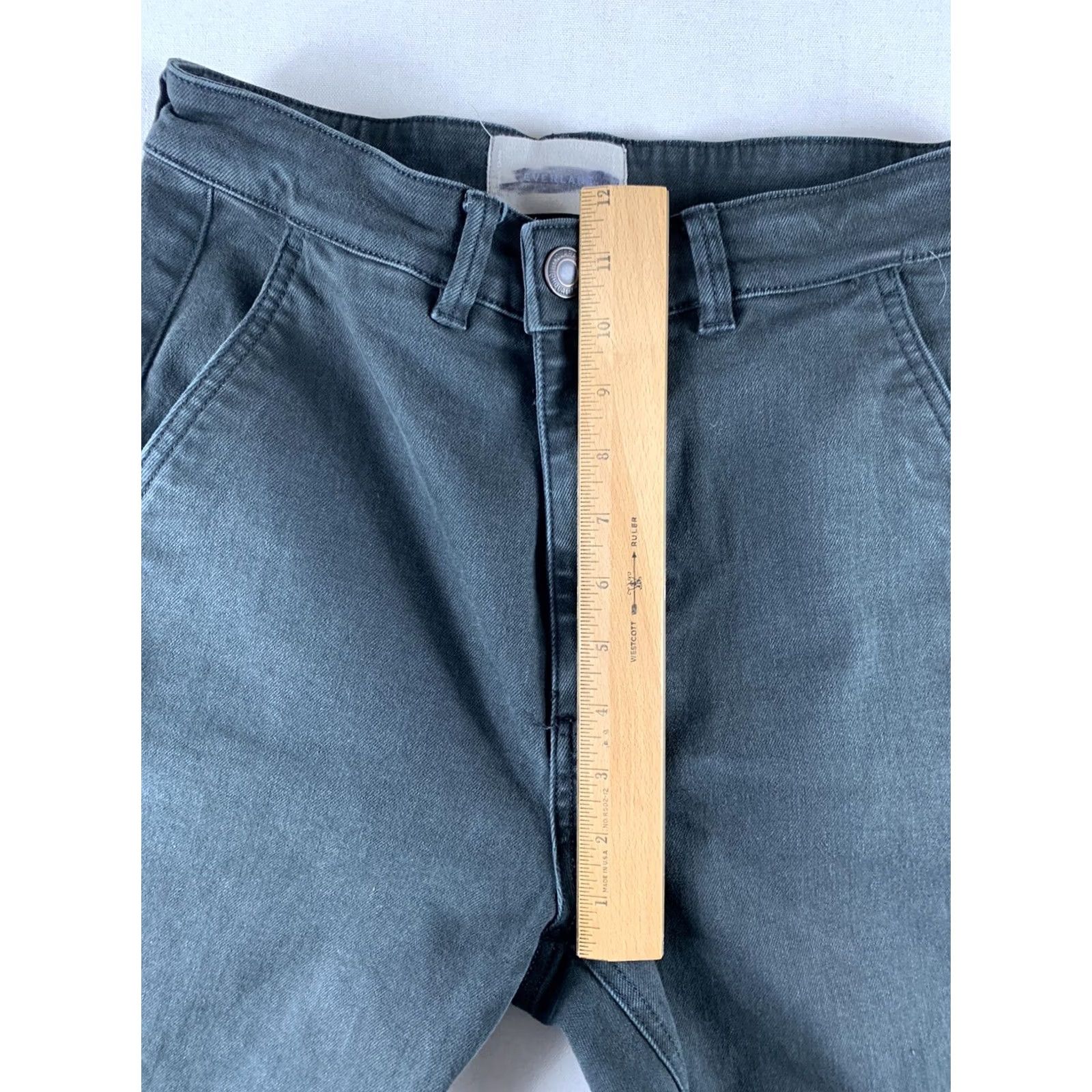 Everlane EVERLANE JEANS WOMENS BLACK CROPPED SLIM REGULAR 28X25 Size 28" / US 6 / IT 42 - 4 Thumbnail