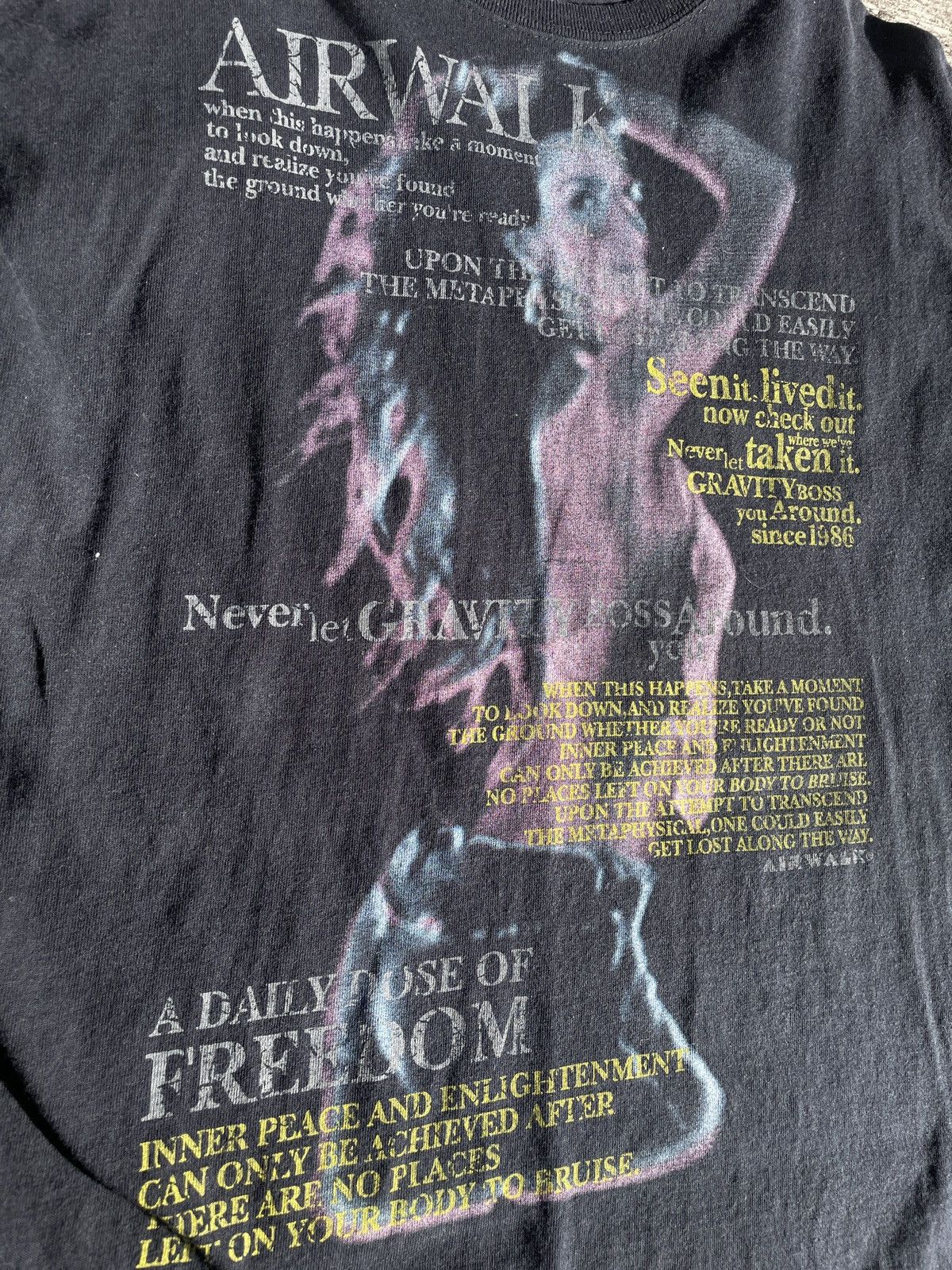 If Six Was Nine 2000s Japanese archive Vkei Poem Long Sleeve Tee Gyaruo Size US M / EU 48-50 / 2 - 7 Thumbnail