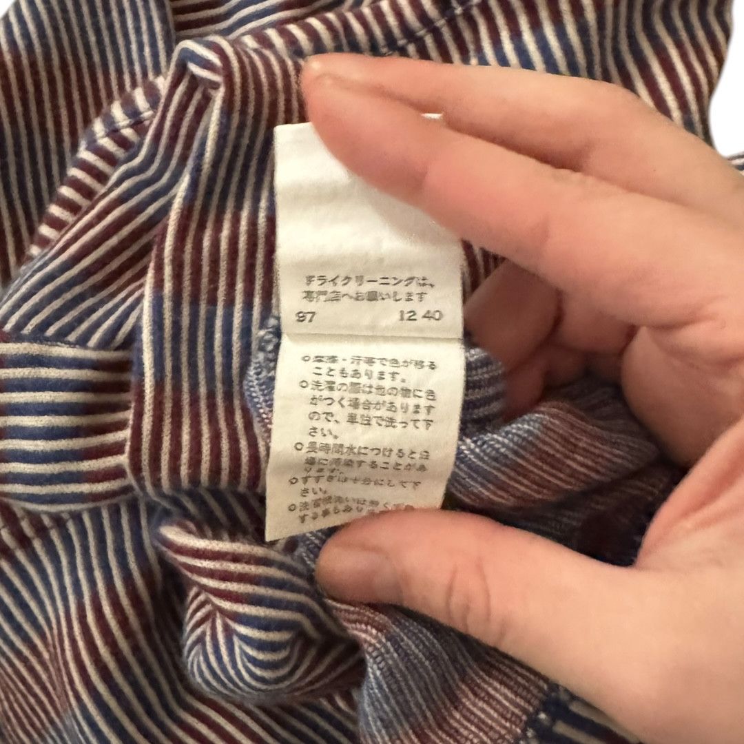 Yohji Yamamoto INÉD Homme (by Yohji) Striped Ribbed Knit Long Sleeve Size US M / EU 48-50 / 2 - 5 Thumbnail