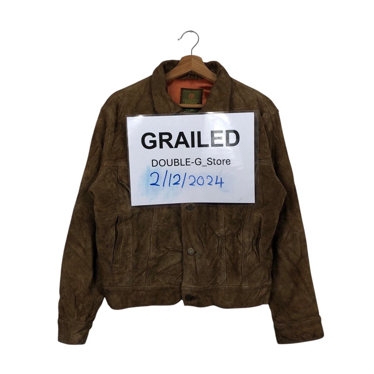 Issey Miyake 📌Vintage Biker Leather Jacket Flare Big Logo Lining Size US M / EU 48-50 / 2 - 1 Thumbnail