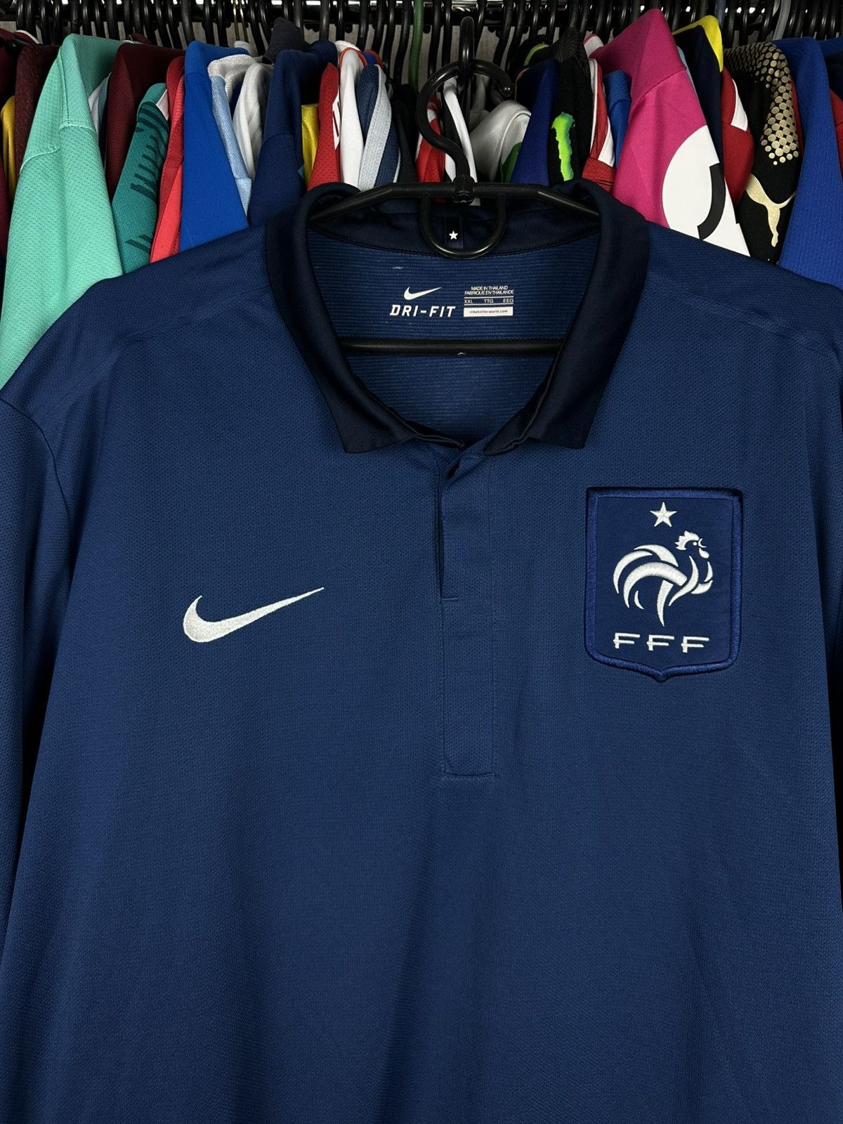 Nike FRANCE 2011 2012 HOME FOOTBALL SHIRT SOCCER JERSEY NIKE XXL Size US XXL / EU 58 / 5 - 7 Thumbnail