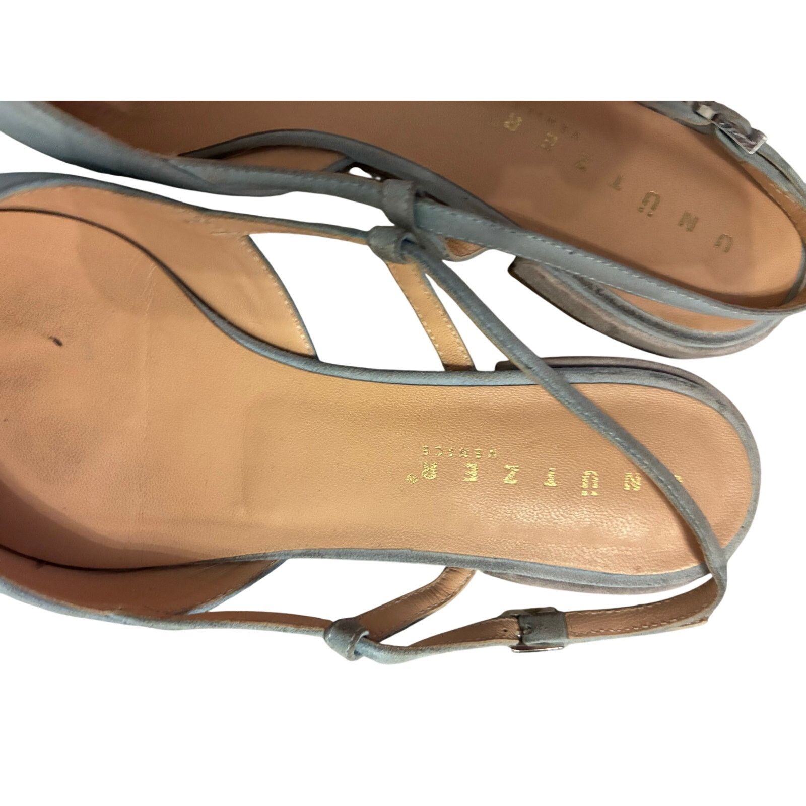 Other Unützer Italy Two Tone Suede Slingback Flats Cap Toe EU 39 Size US 8.5 / IT 38.5 - 3 Thumbnail
