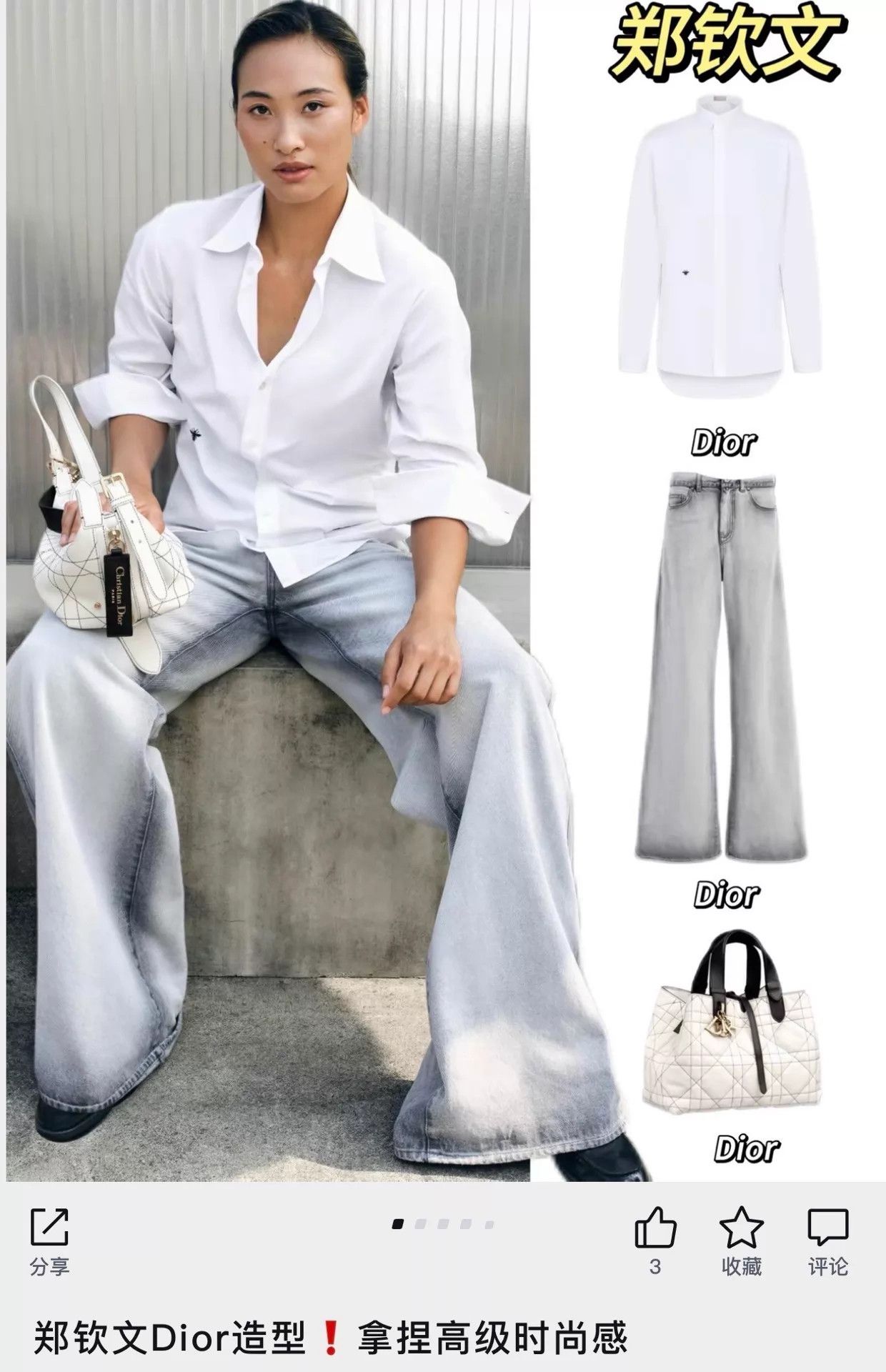 Dior Dior White Embroidered CD Bee Short-Sleeve Shirt 37 XS Size US XS / EU 42 / 0 - 9 Thumbnail