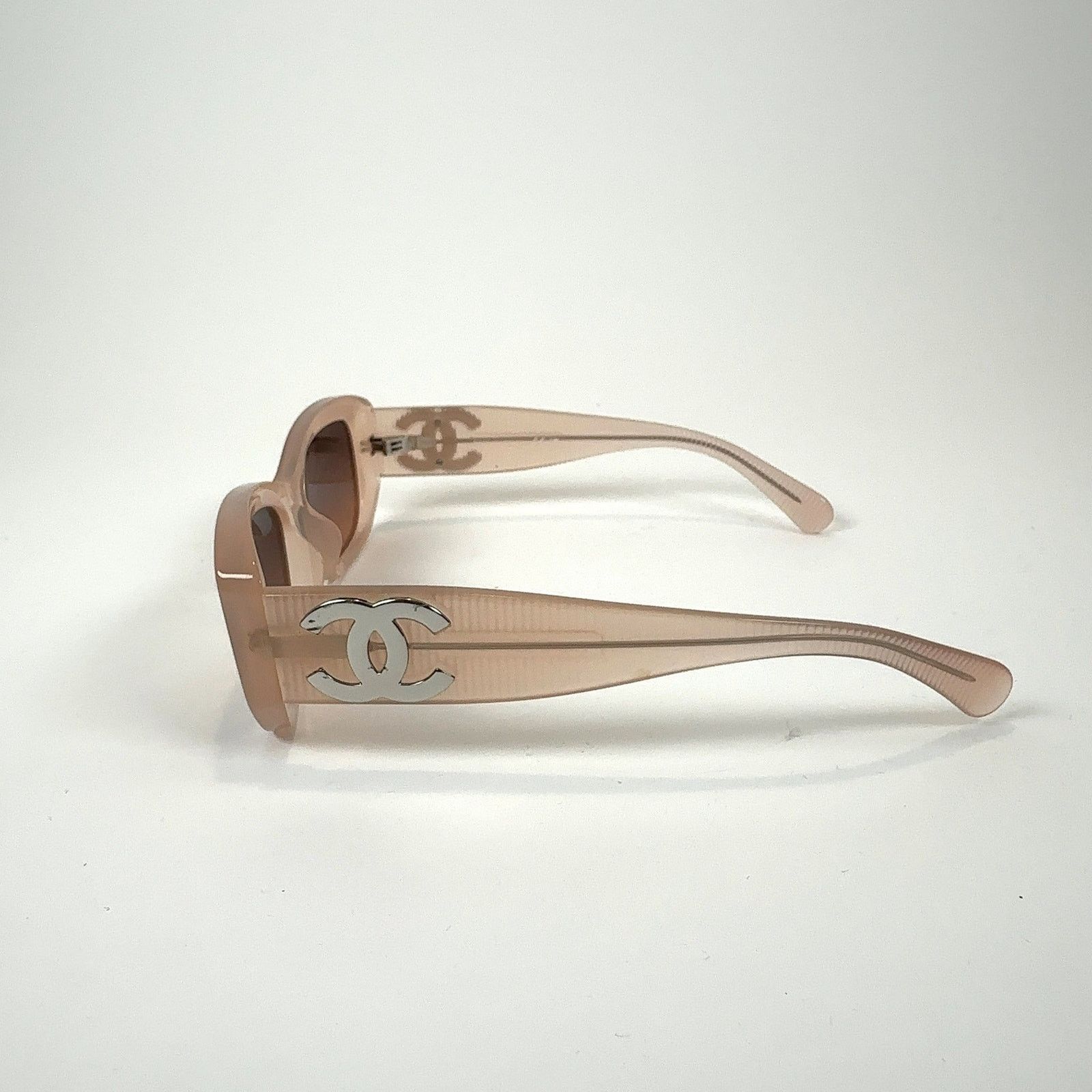 Chanel Chanel Peach Acetate CC Sunglasses Size ONE SIZE - 4 Thumbnail