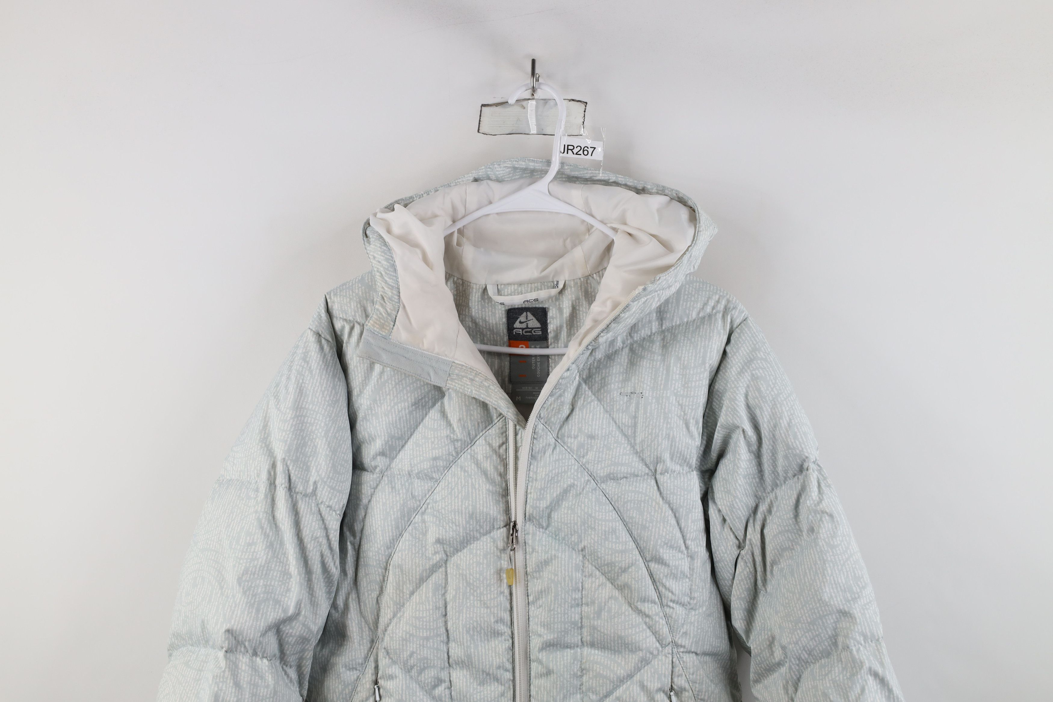 Nike × Vintage Vintage Nike ACG Mini Swoosh Duck Down Hooded Puffer Jacket Size M / US 6-8 / IT 42-44 - 2 Thumbnail